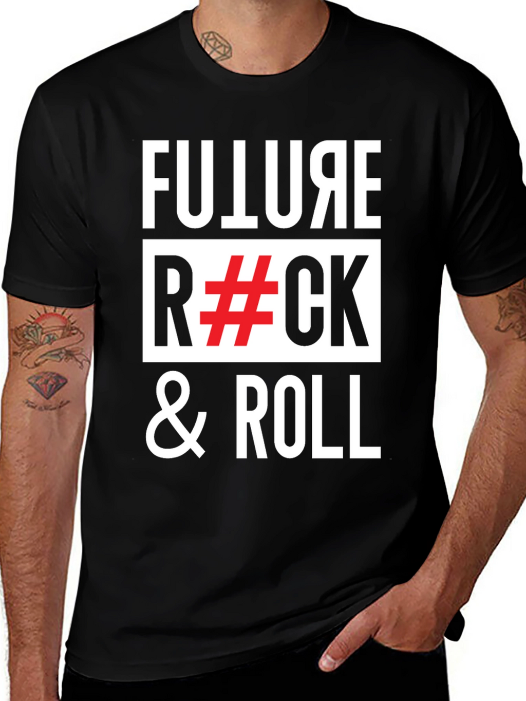 Future Rock & Roll Graphic Tee - Black