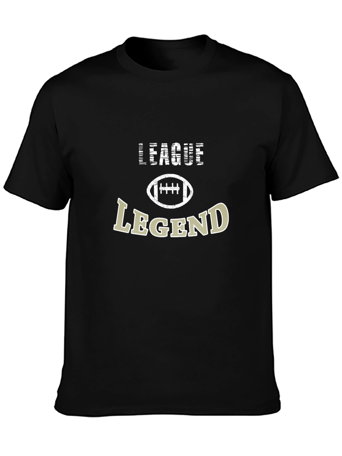 League Legend Football Graphic Tee - Black