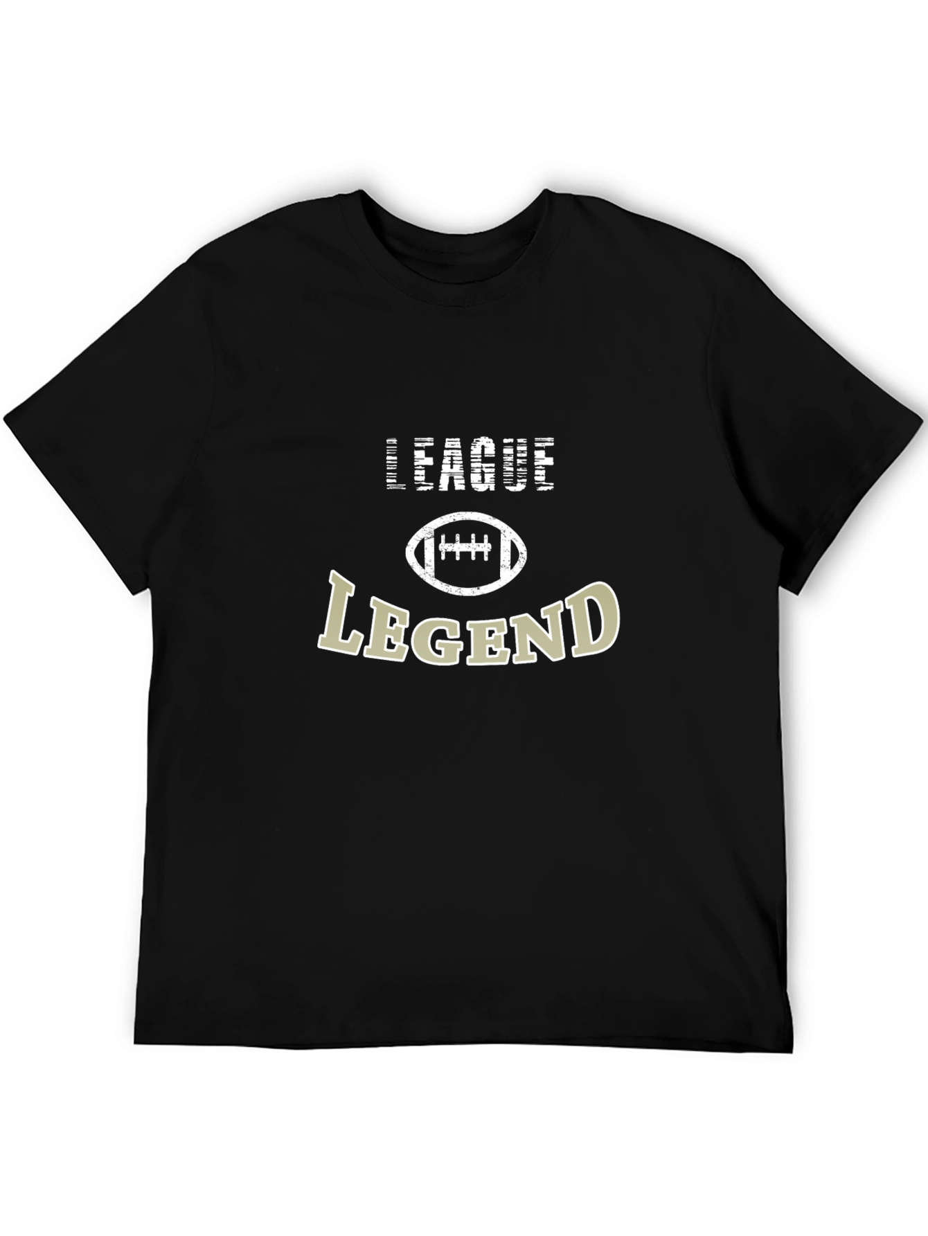 League Legend Football Graphic Tee - Black