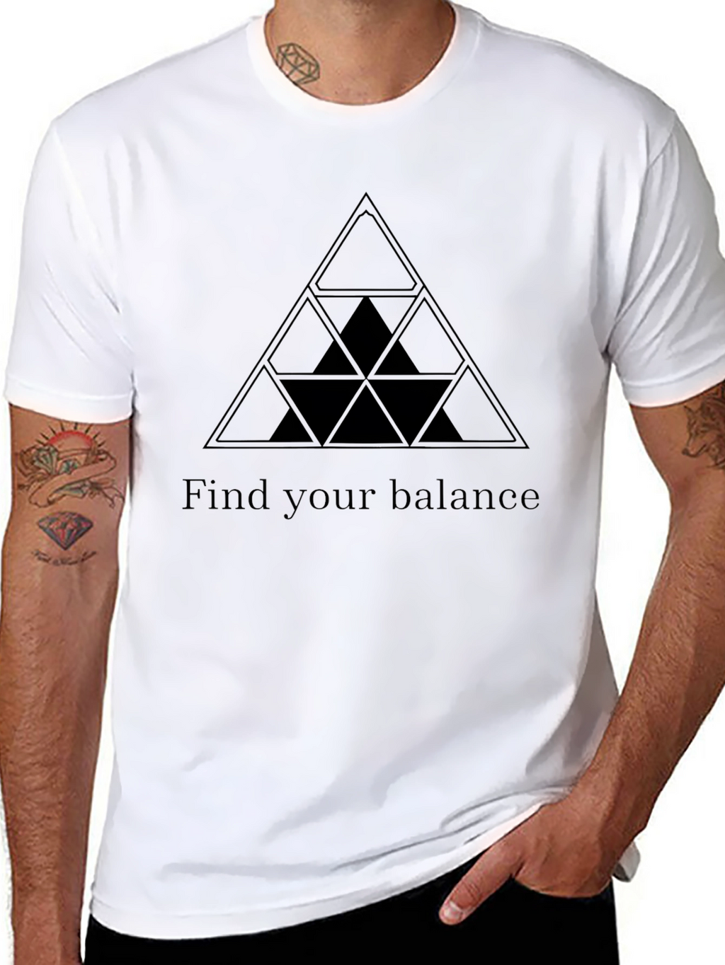 Balance Triangle Graphic Tee - Unisex