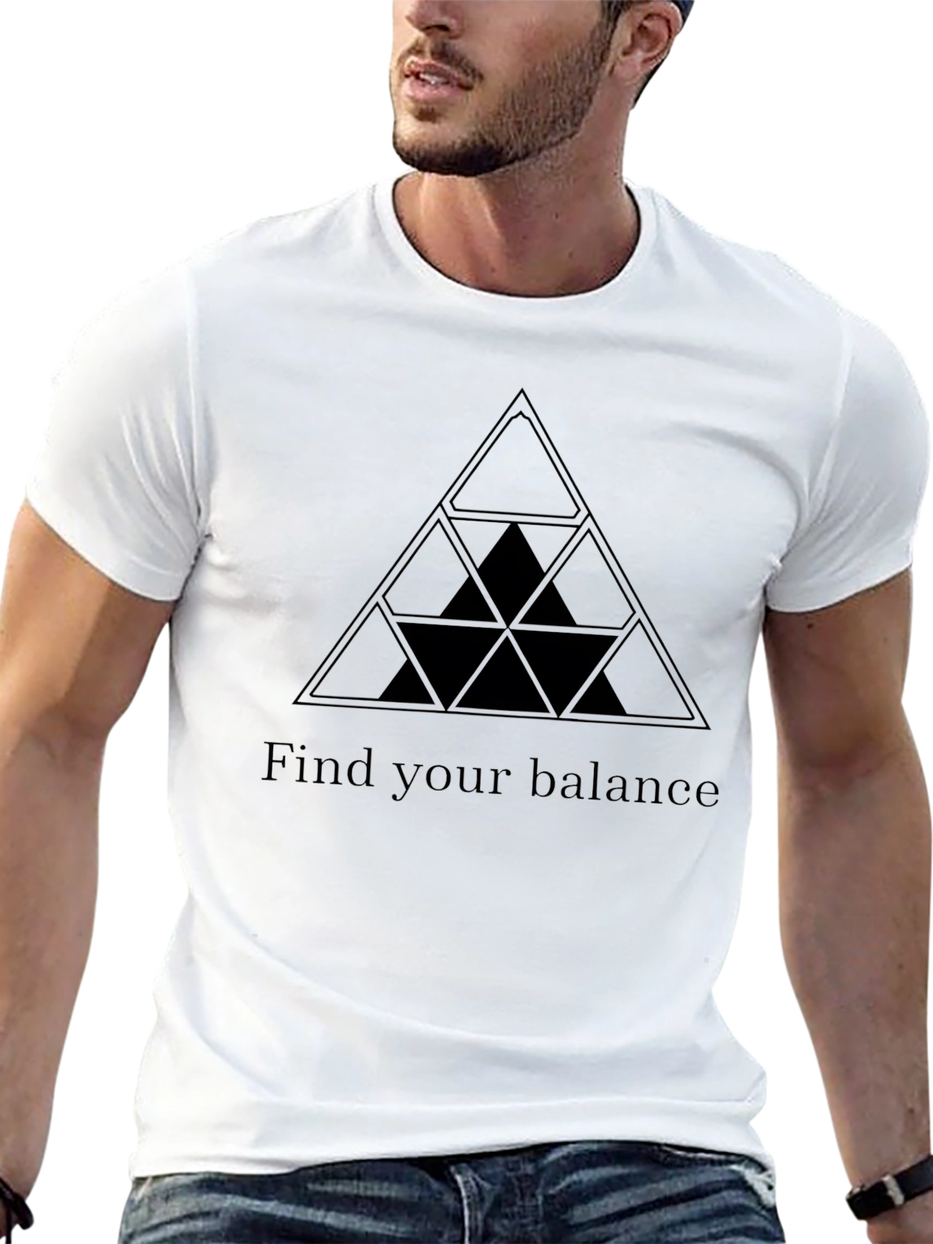 Balance Triangle Graphic Tee - Unisex