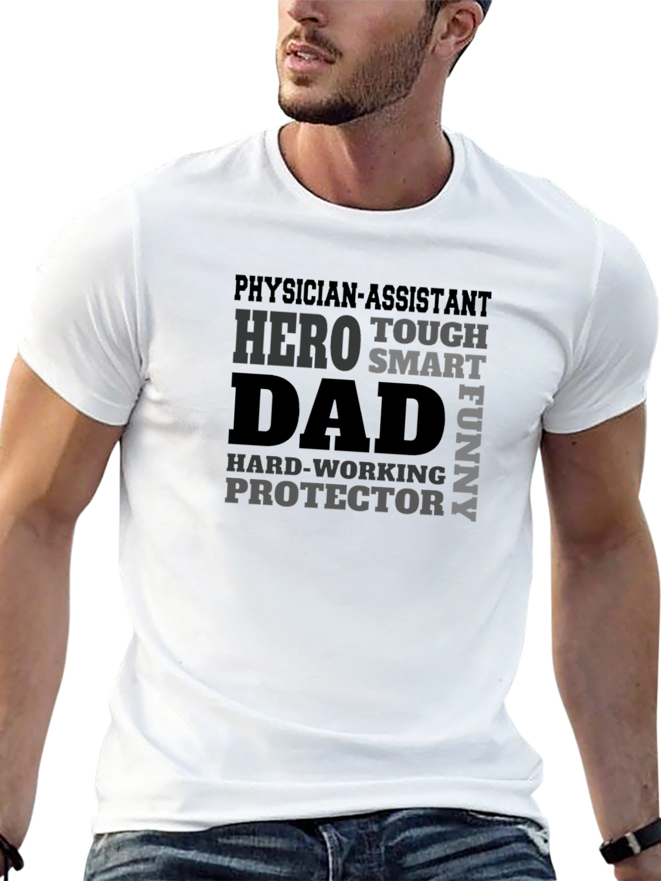 Physician Assistant Dad T-Shirt - Hero Smart Funny