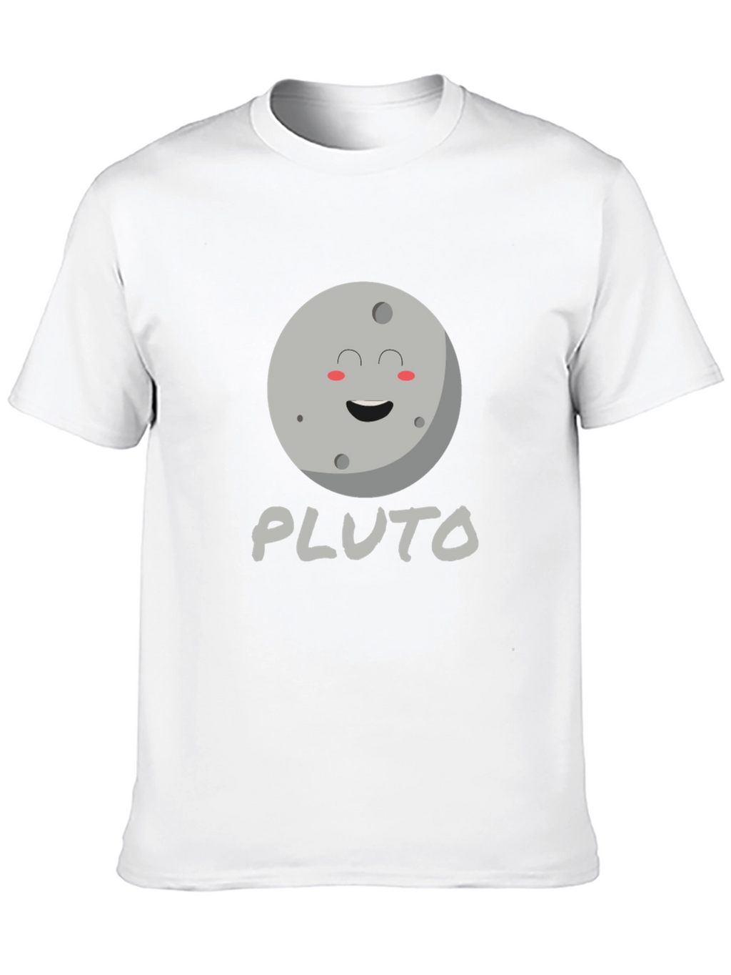 Pluto Planet Graphic Tee - Black Unisex T-Shirt