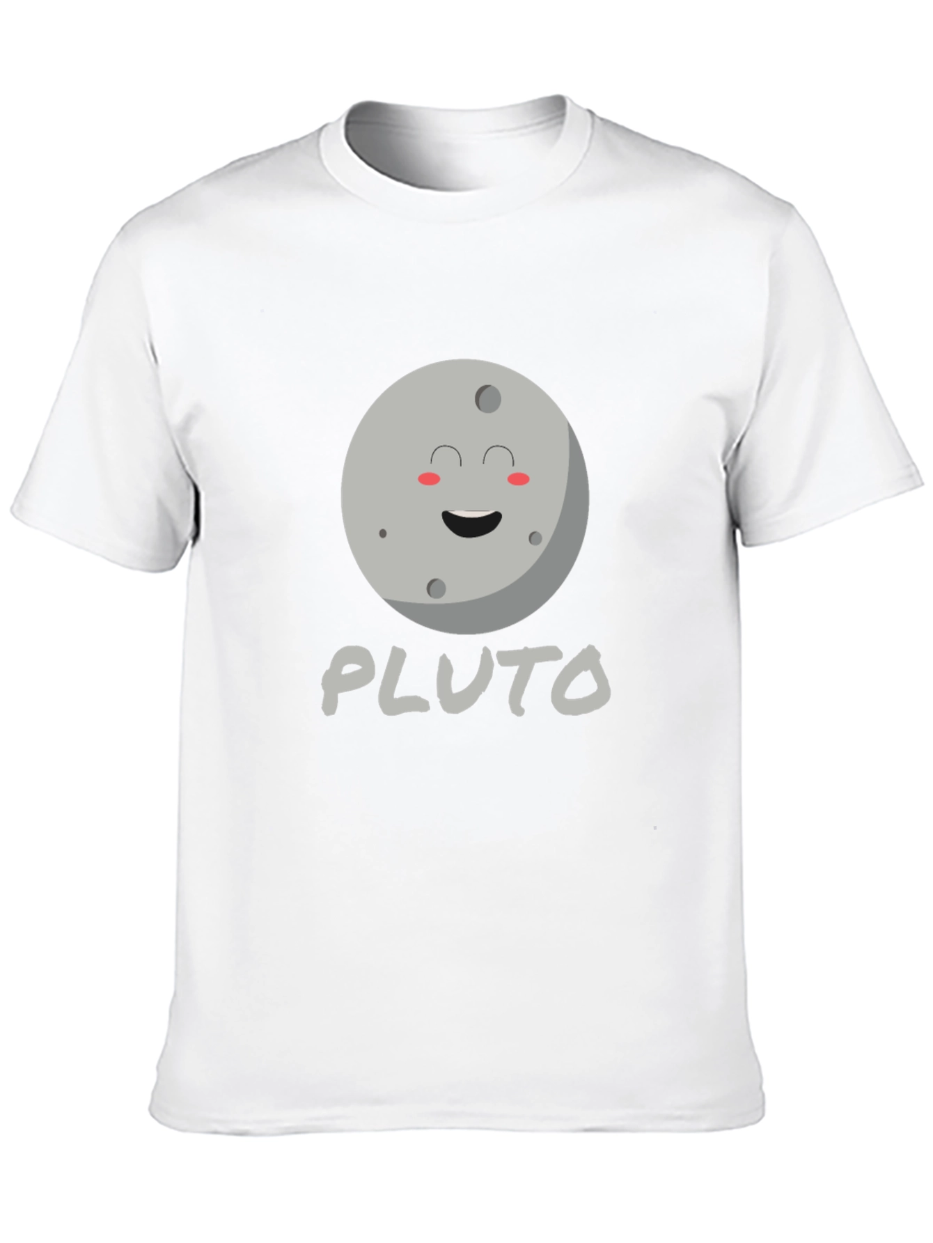 Pluto Planet Graphic Tee - Black Unisex T-Shirt