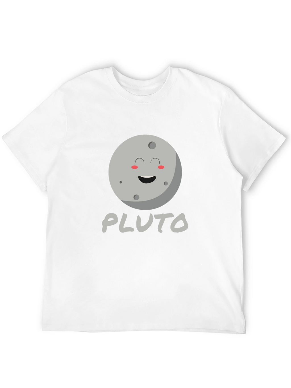 Pluto Planet Graphic Tee - Black Unisex T-Shirt