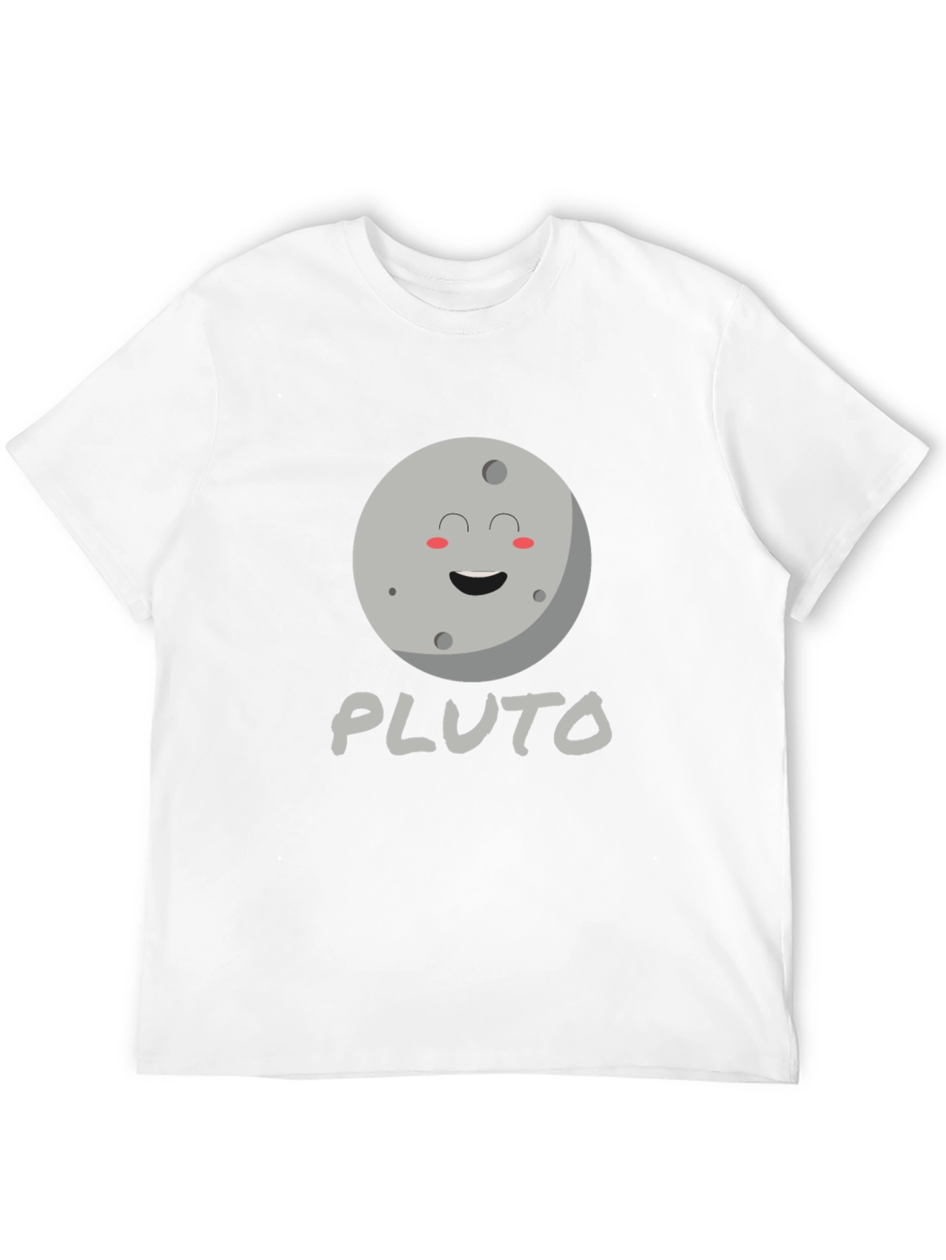 Pluto Planet Graphic Tee - Black Unisex T-Shirt