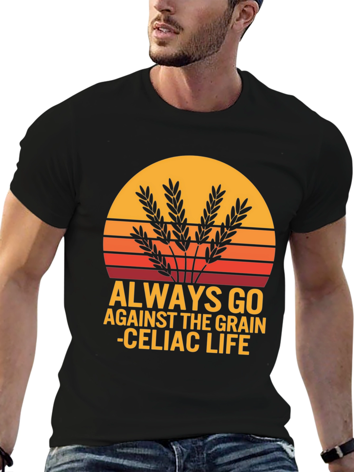 Always Go Against The Grain Celiac Life T-Shirt