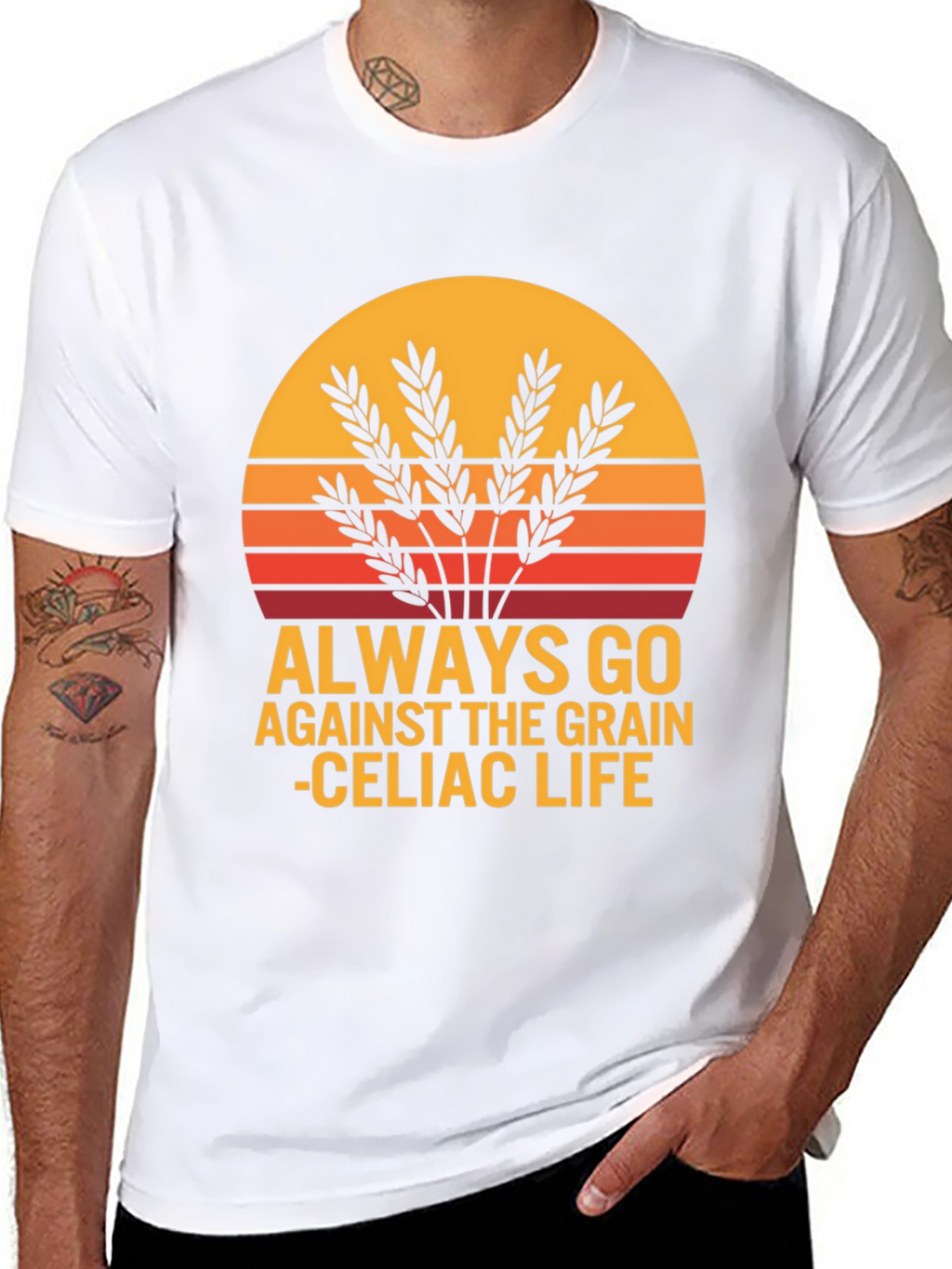 Always Go Against The Grain Celiac Life T-Shirt