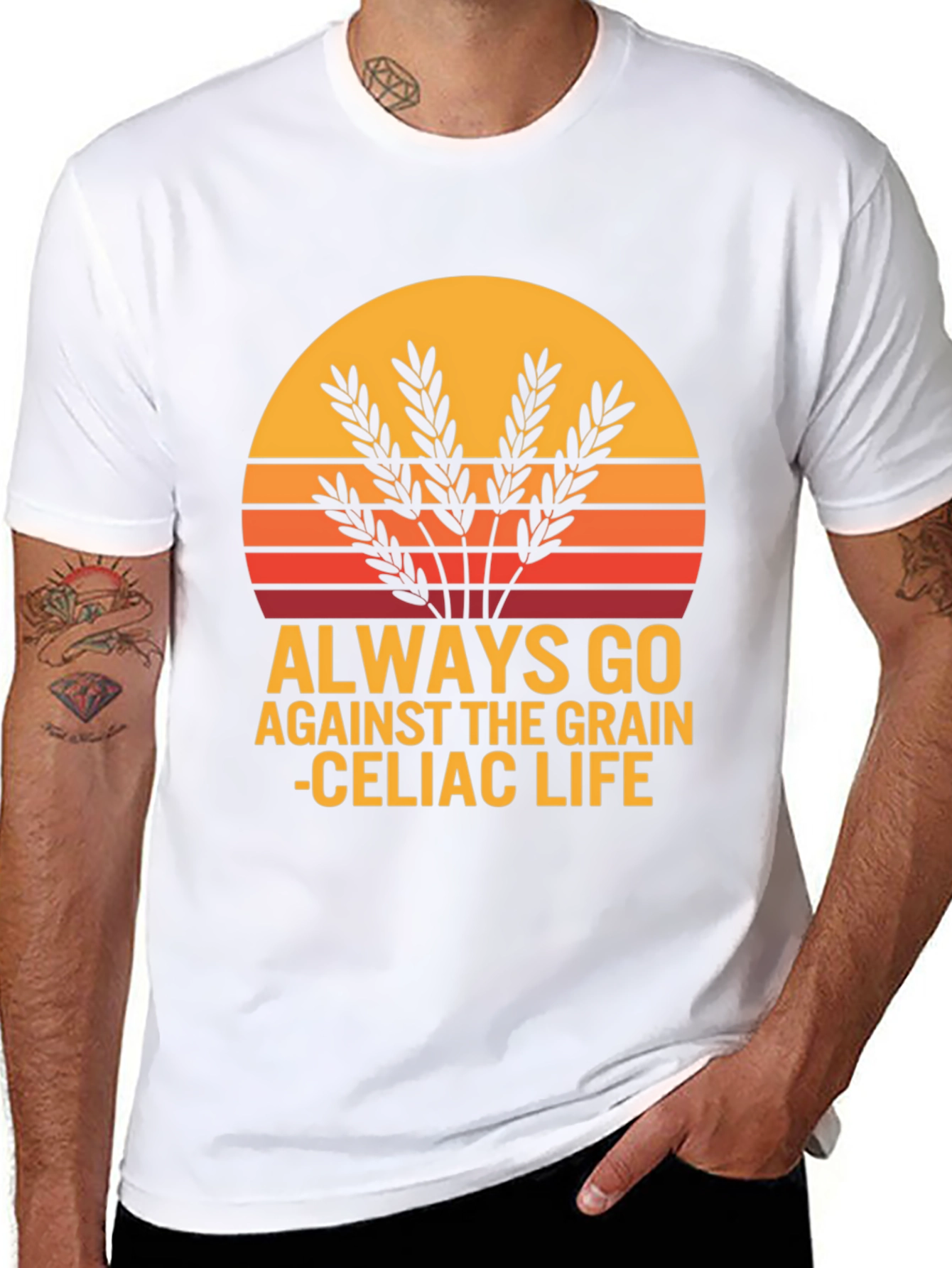 Always Go Against The Grain Celiac Life T-Shirt