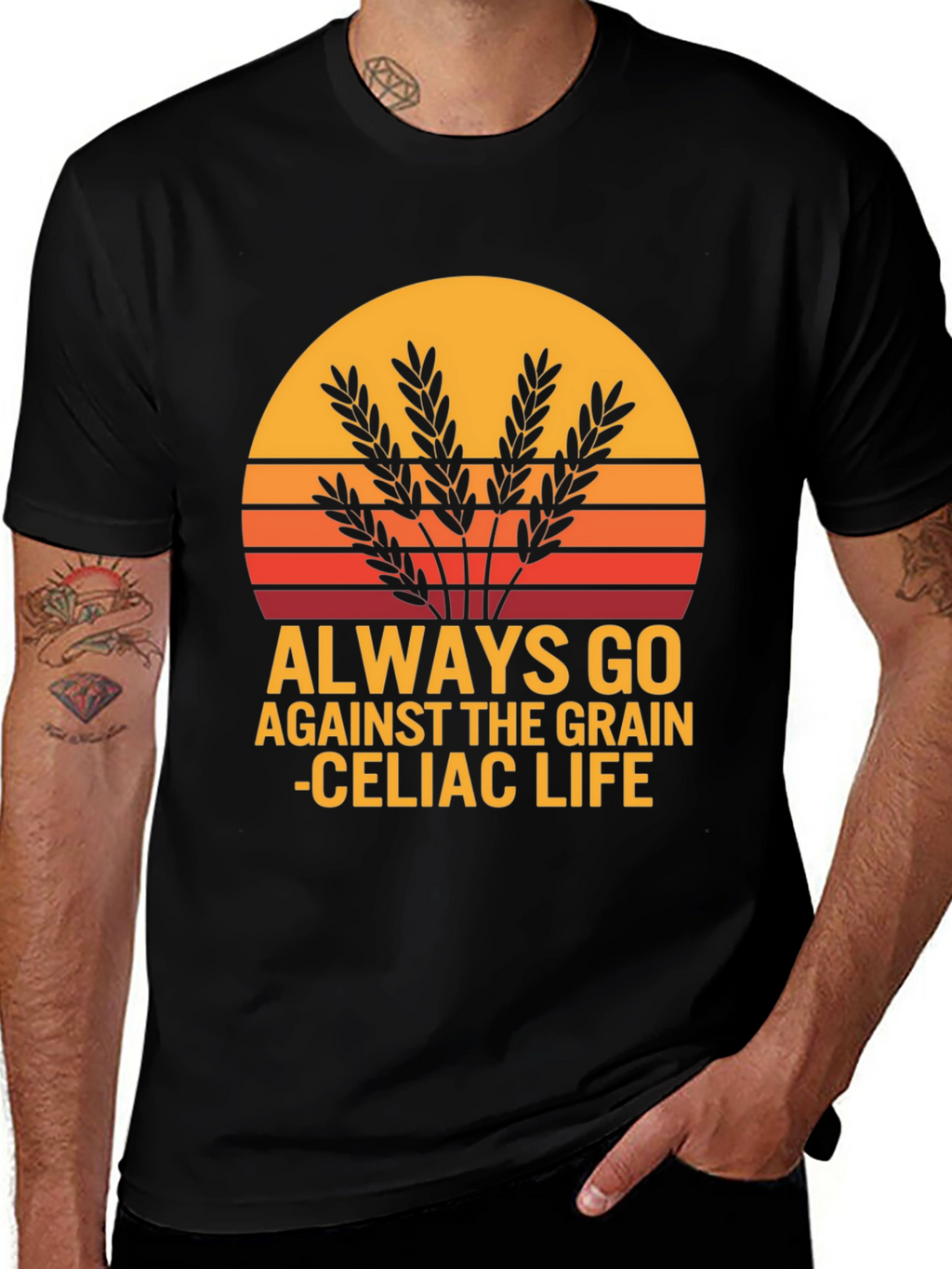 Always Go Against The Grain Celiac Life T-Shirt