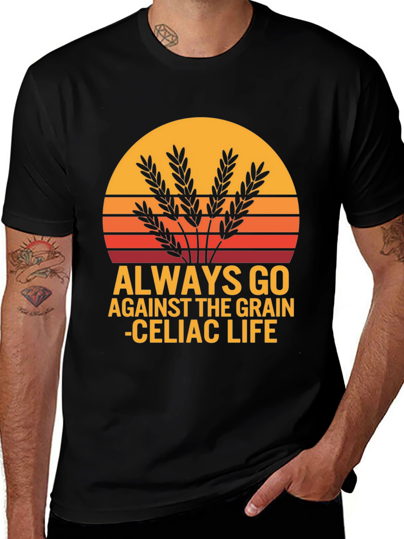 Always Go Against The Grain Celiac Life T-Shirt