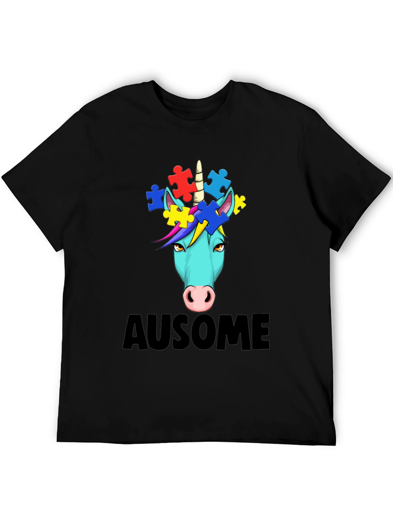 Awesome Autism Awareness Unicorn T-Shirt