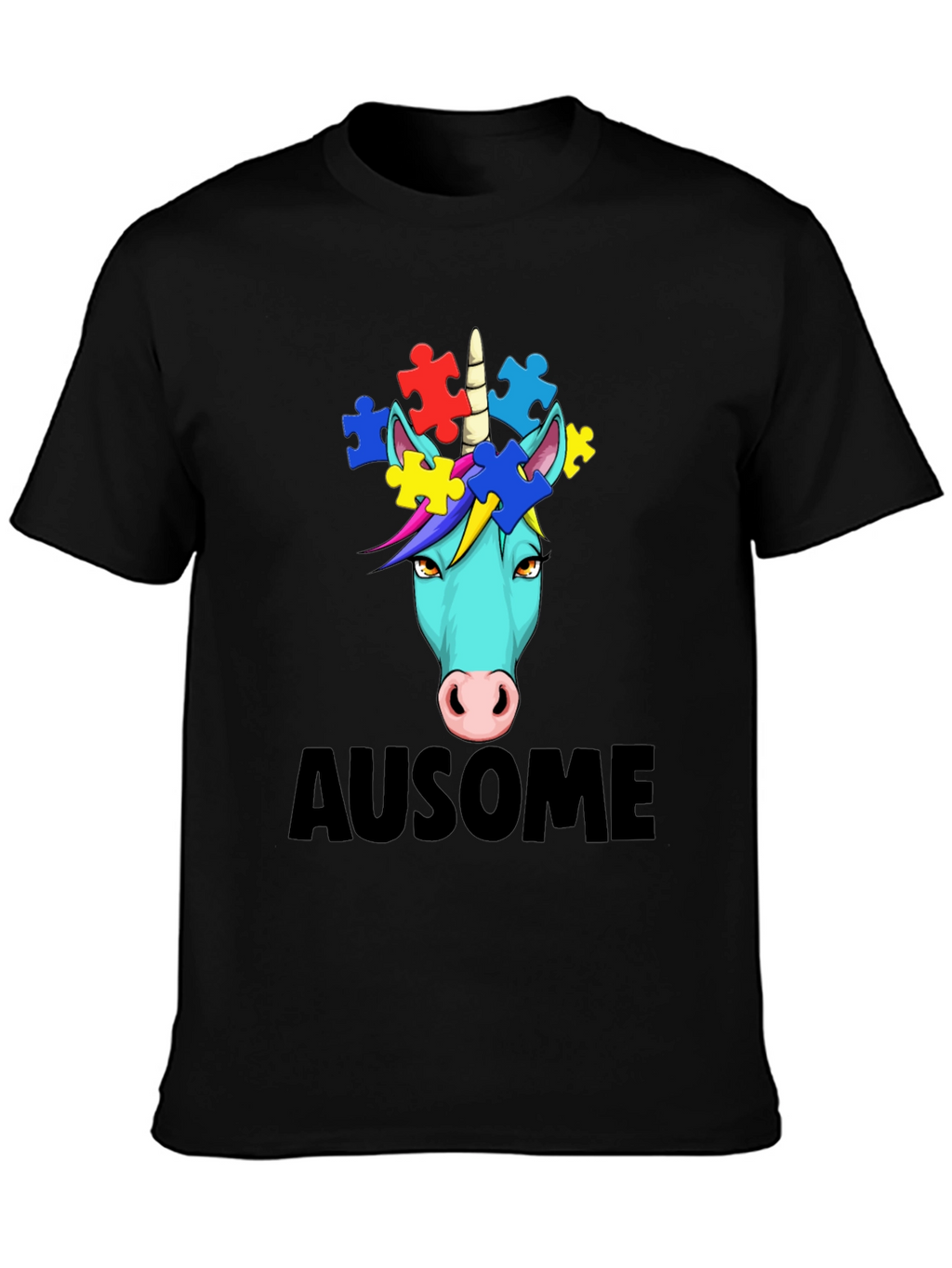 Awesome Autism Awareness Unicorn T-Shirt