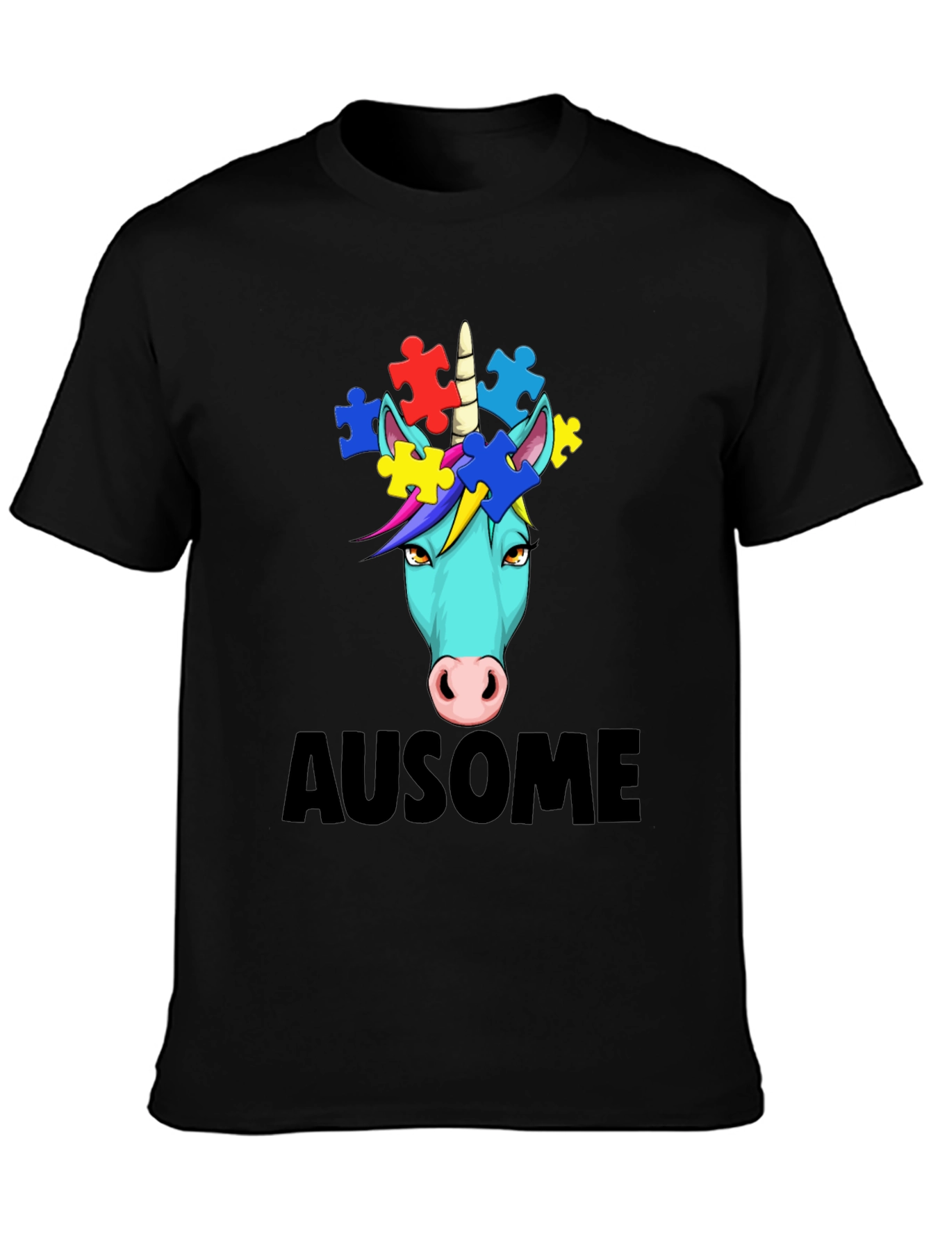 Awesome Autism Awareness Unicorn T-Shirt
