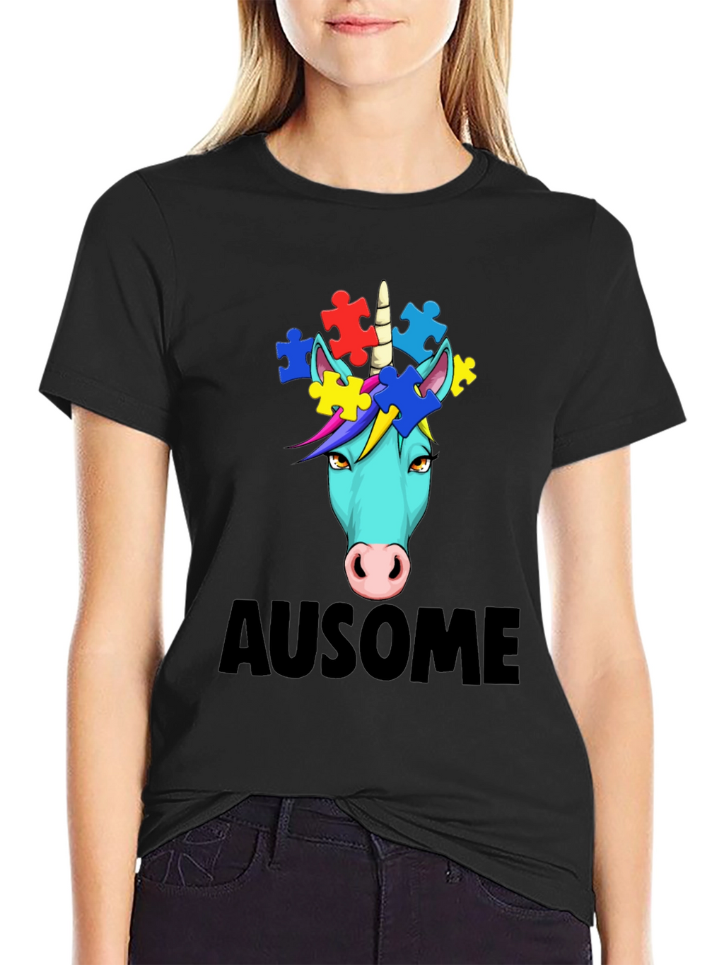 Awesome Autism Awareness Unicorn T-Shirt