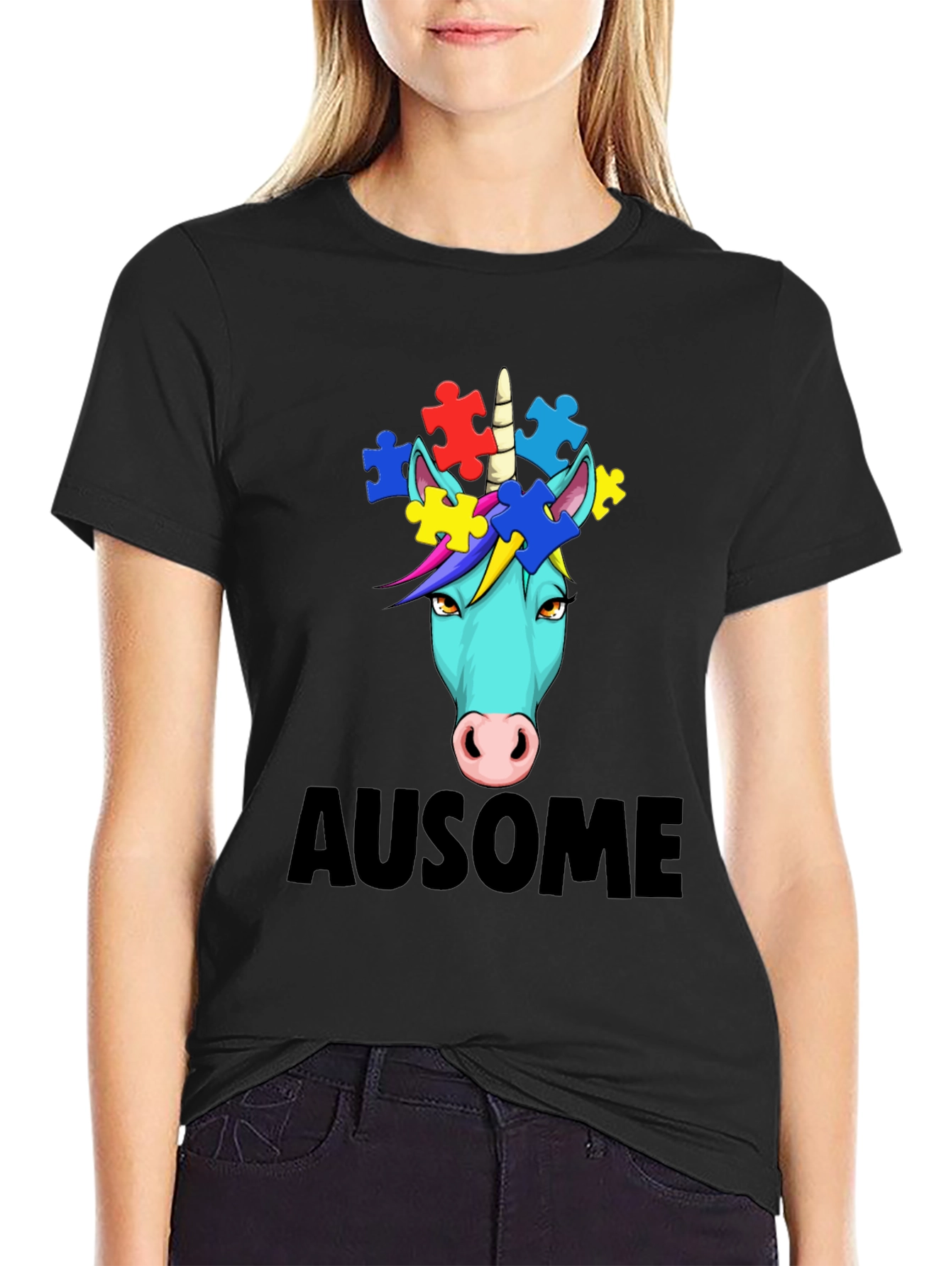 Awesome Autism Awareness Unicorn T-Shirt