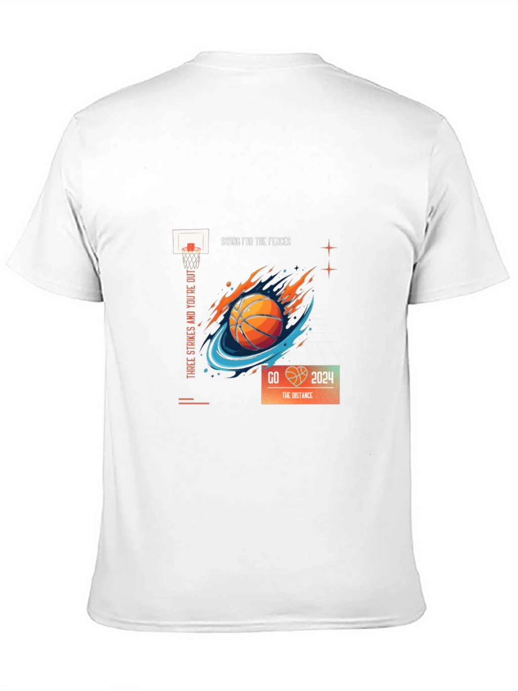 Basketball Graphic Tee: Swing for the Fences!
