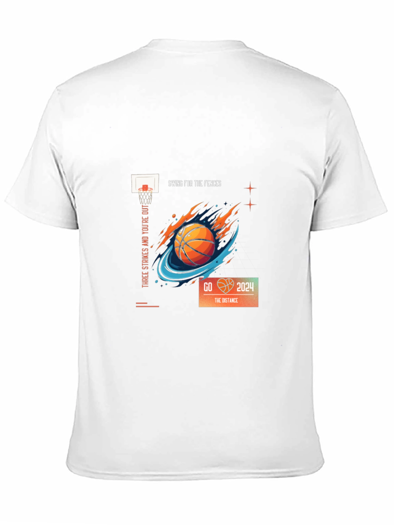 Basketball Graphic Tee: Swing for the Fences!