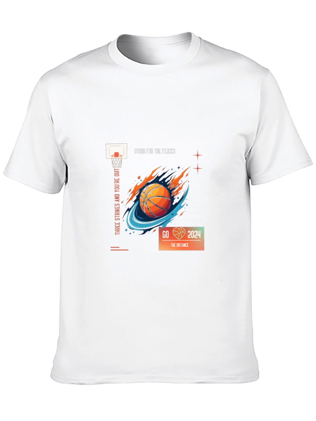Basketball Graphic Tee: Swing for the Fences!