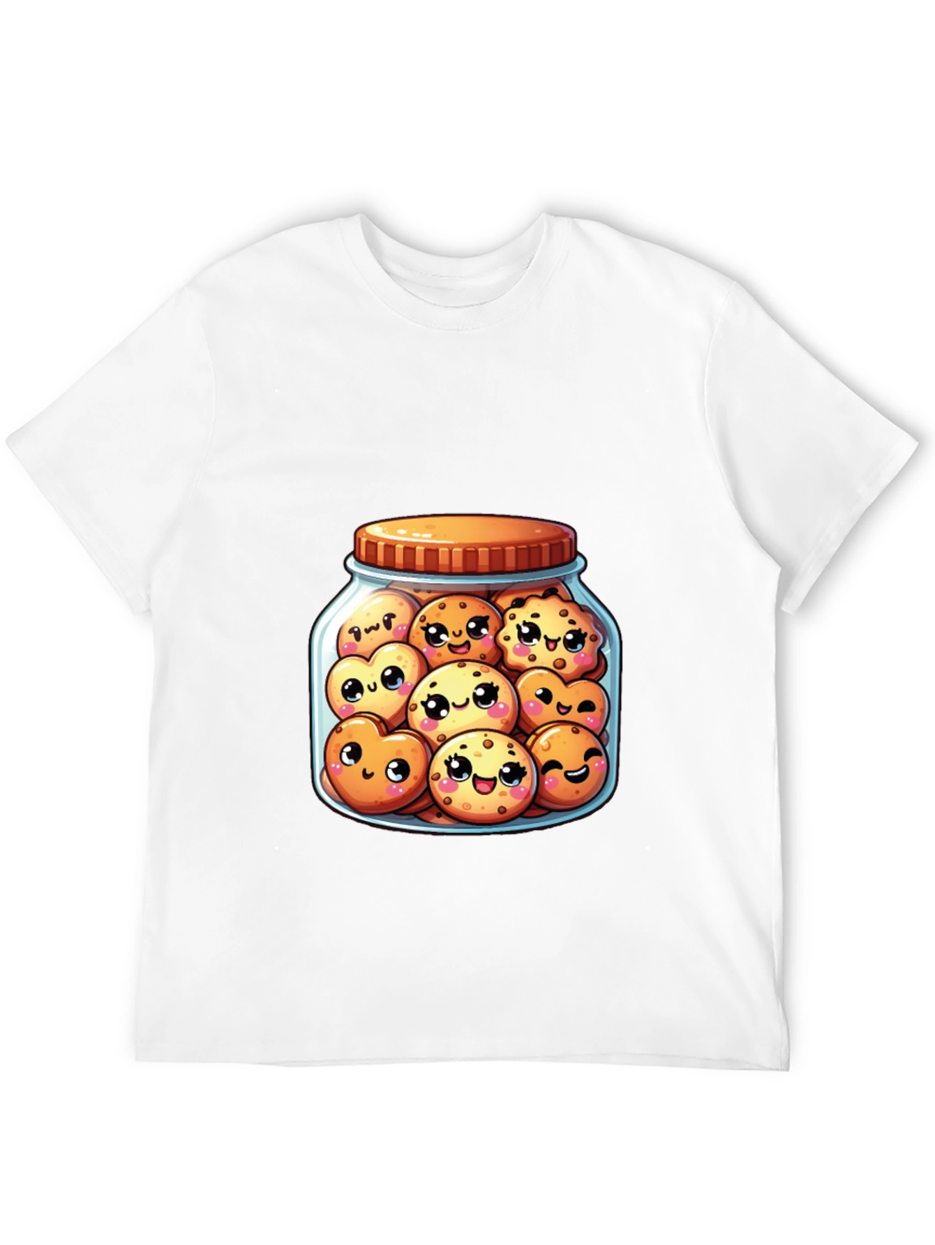 Kawaii Cookies in Jar T-Shirt - Cute Foodie Tee