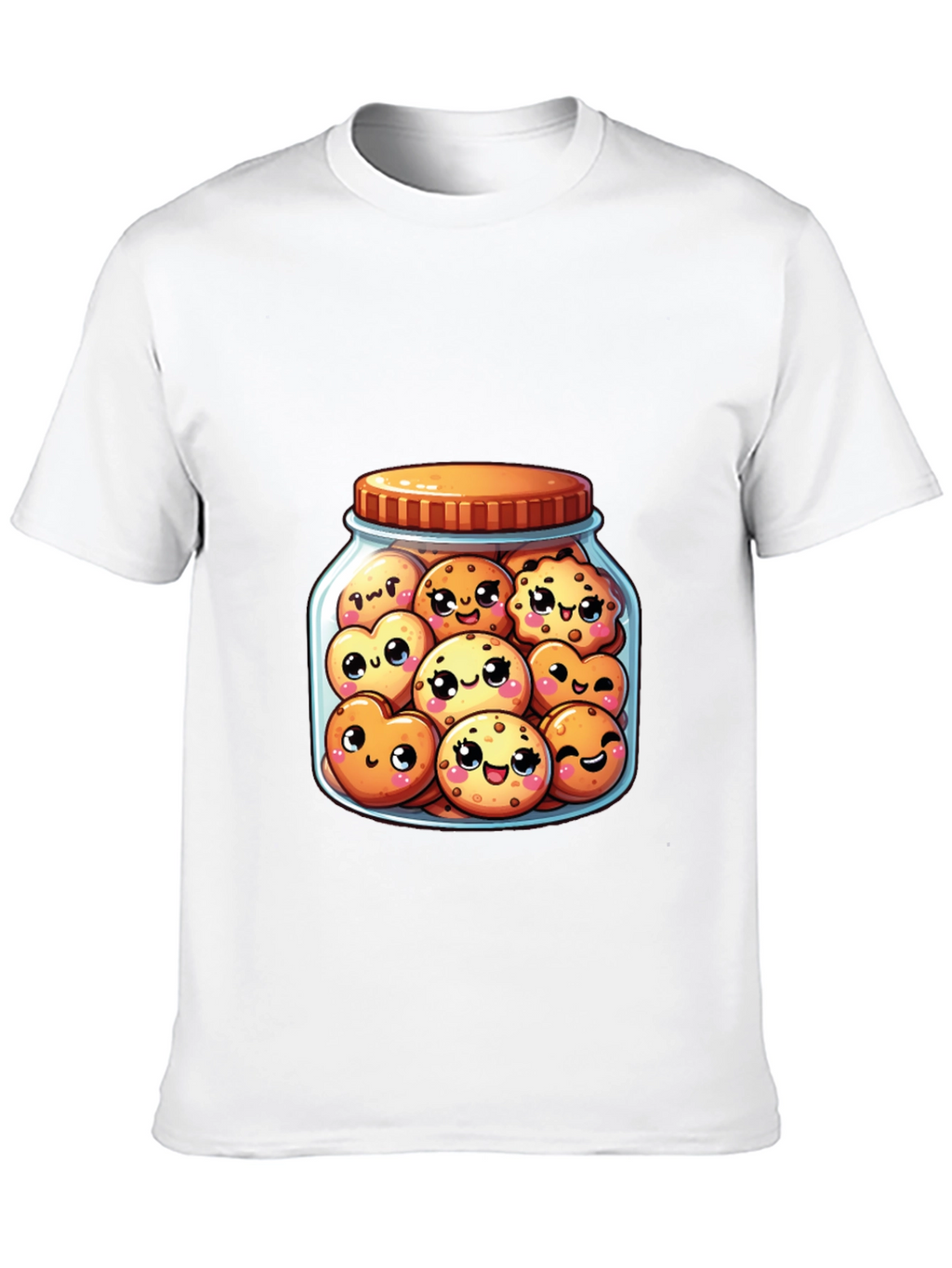 Kawaii Cookies in Jar T-Shirt - Cute Foodie Tee
