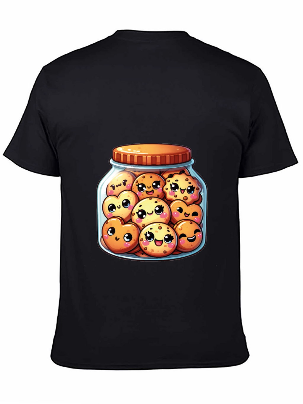 Kawaii Cookies in Jar T-Shirt - Cute Foodie Tee