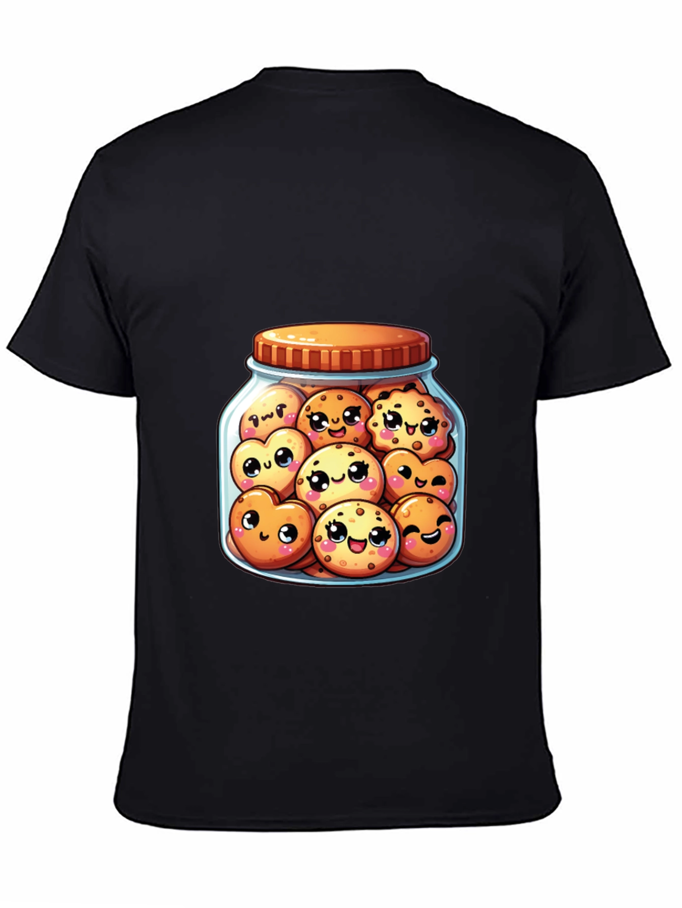Kawaii Cookies in Jar T-Shirt - Cute Foodie Tee