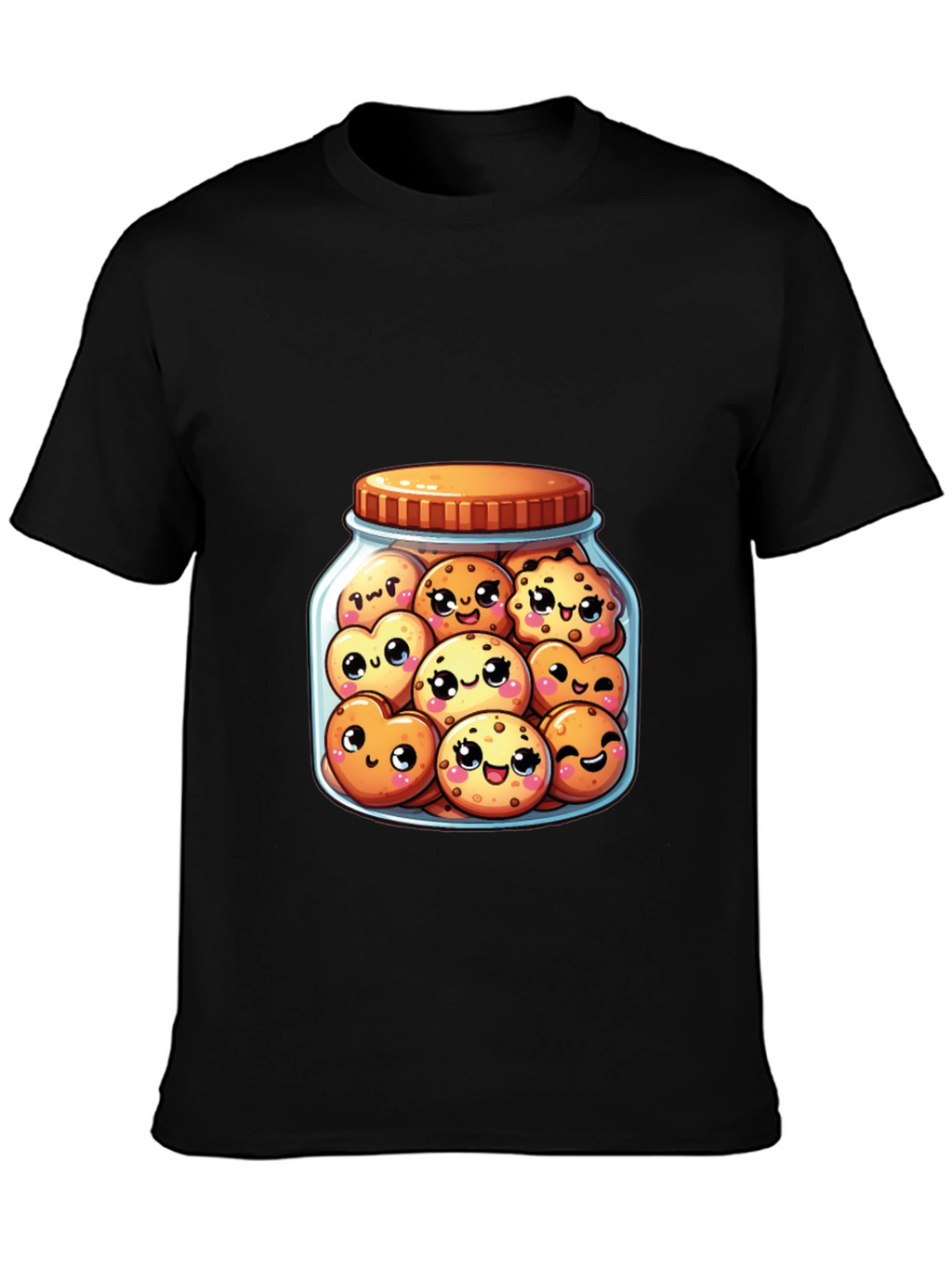 Kawaii Cookies in Jar T-Shirt - Cute Foodie Tee