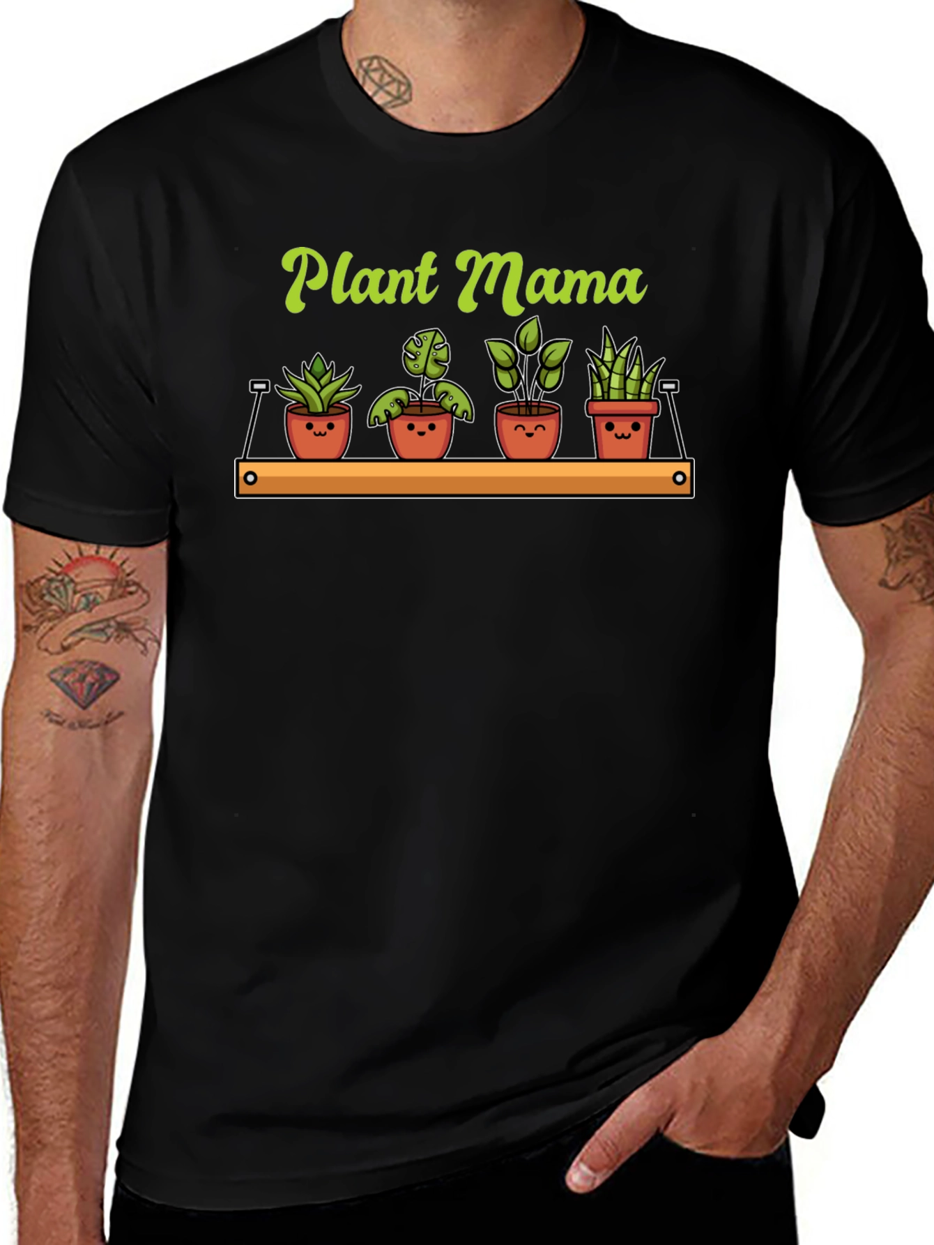 Plant Mama Graphic T-Shirt - Cute Plants Tee