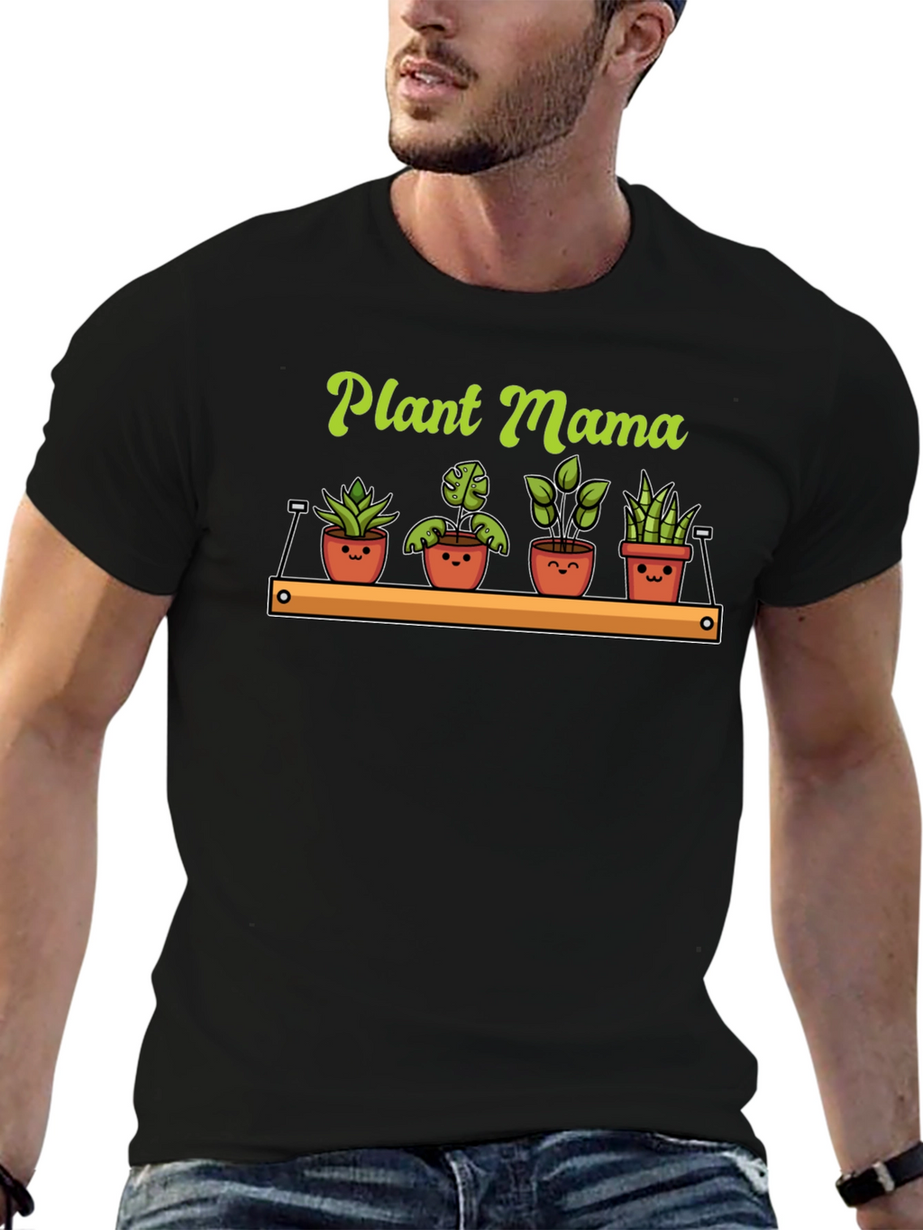 Plant Mama Graphic T-Shirt - Cute Plants Tee