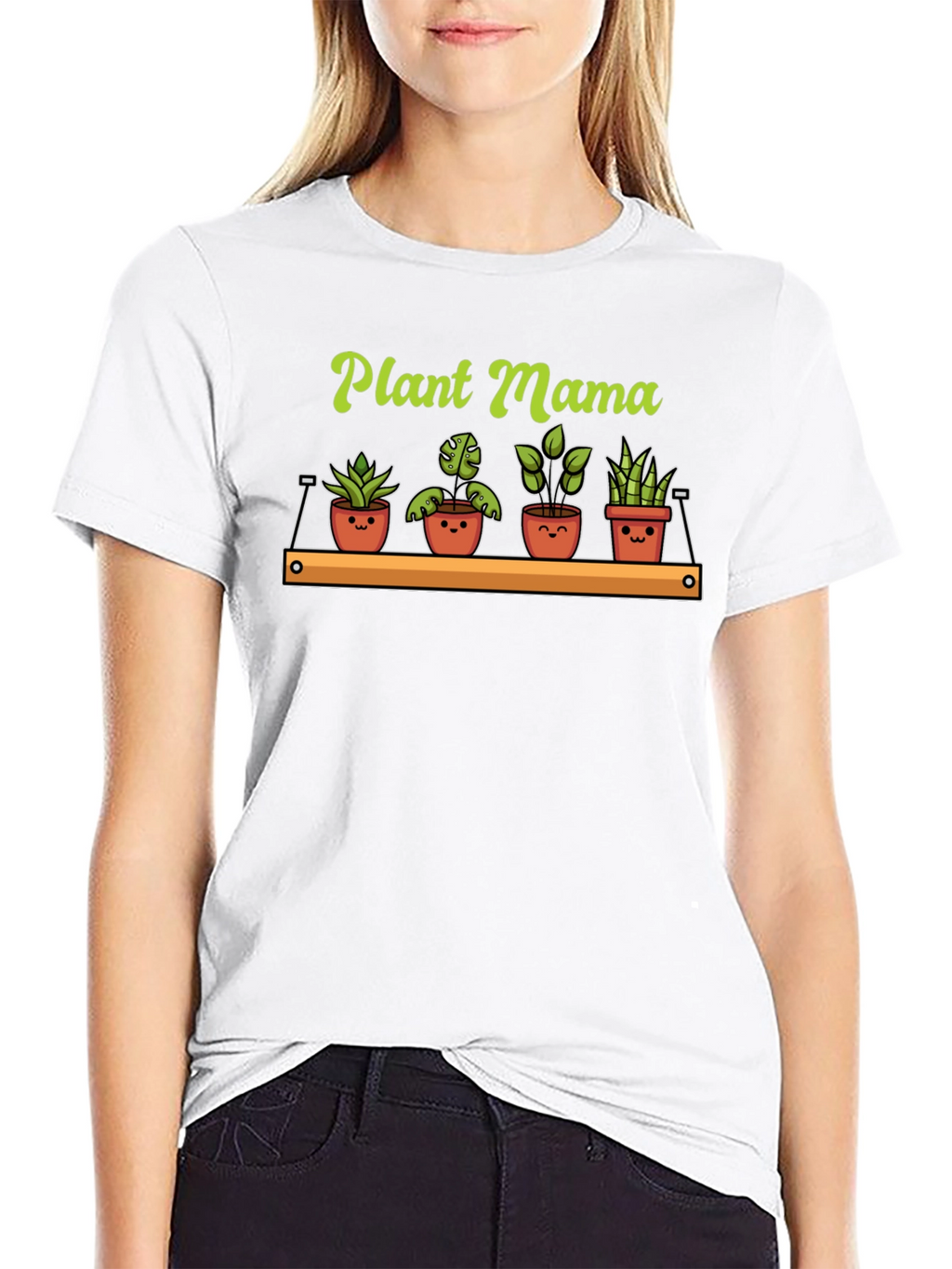 Plant Mama Graphic T-Shirt - Cute Plants Tee