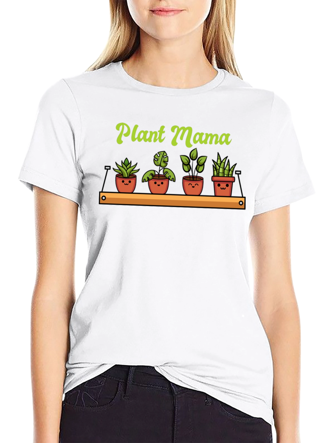 Plant Mama Graphic T-Shirt - Cute Plants Tee
