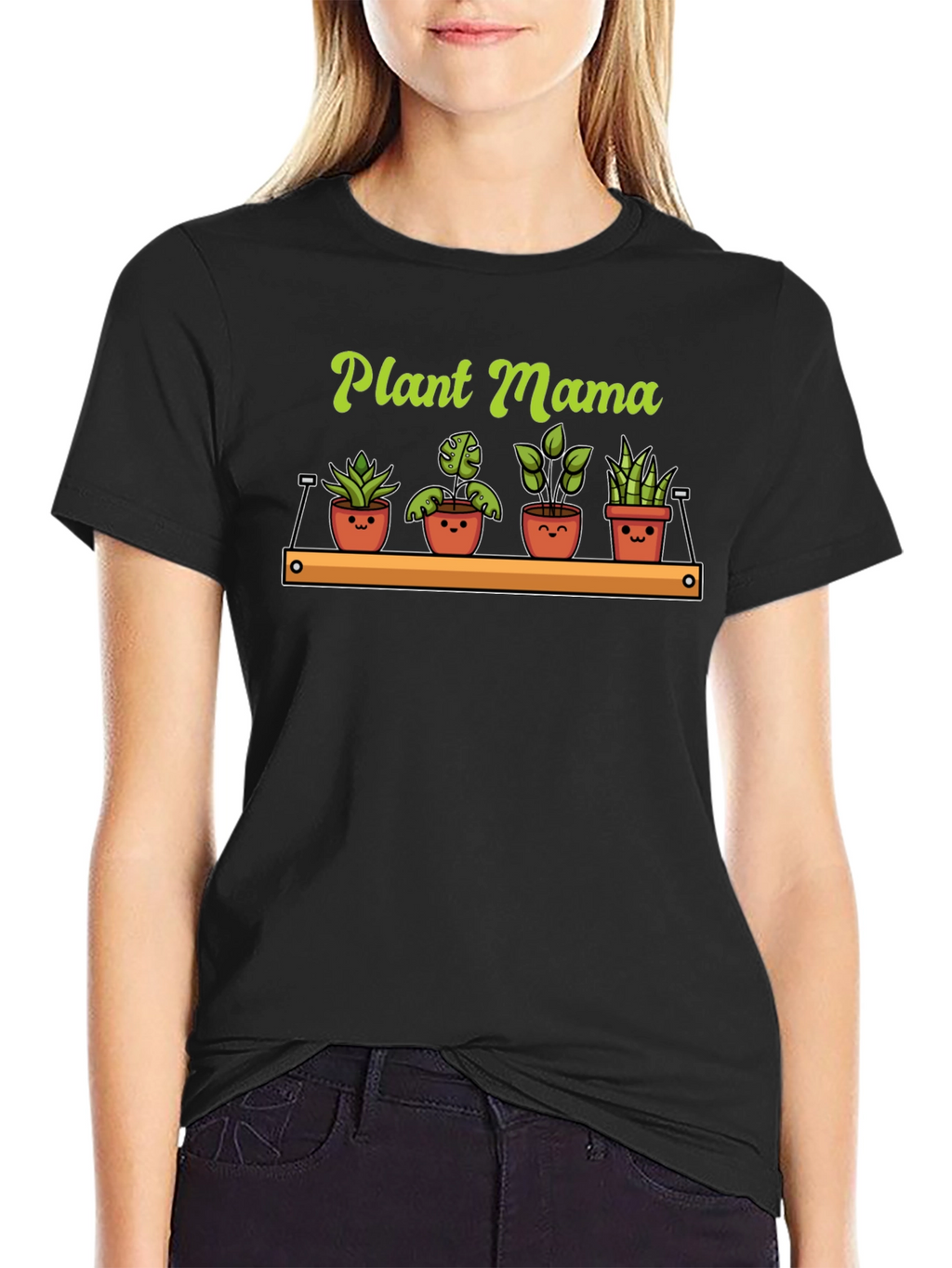 Plant Mama Graphic T-Shirt - Cute Plants Tee