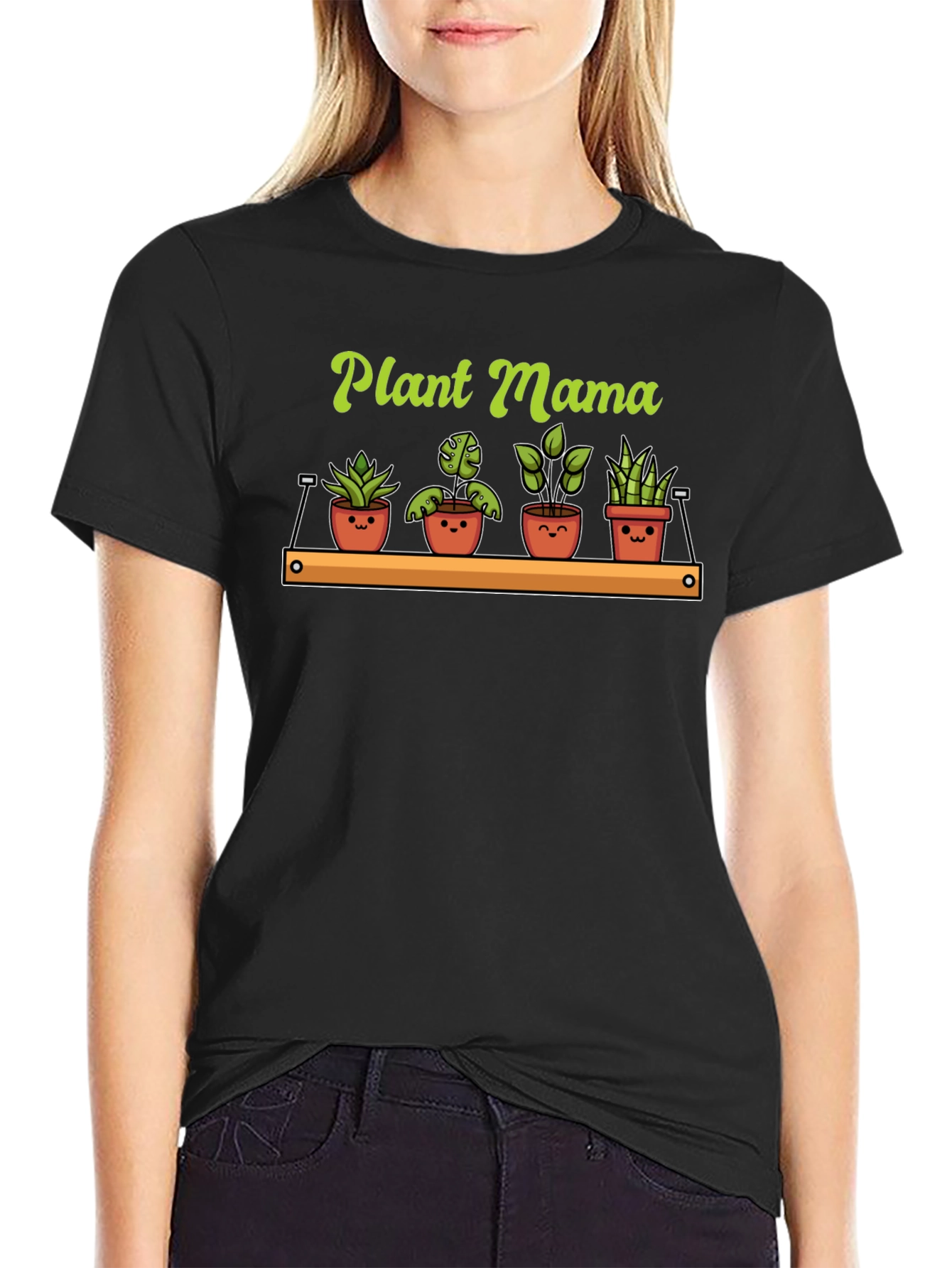 Plant Mama Graphic T-Shirt - Cute Plants Tee
