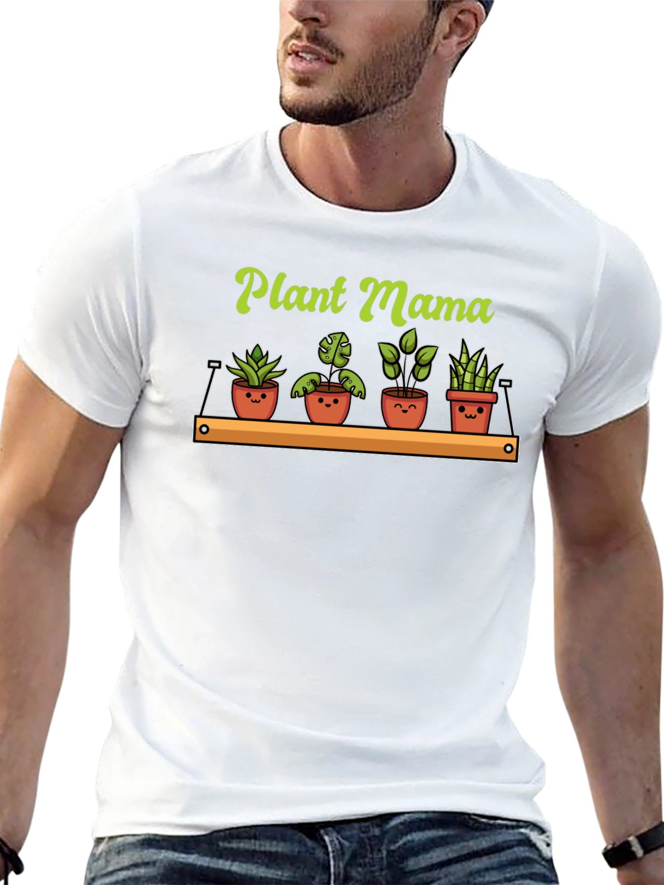 Plant Mama Graphic T-Shirt - Cute Plants Tee