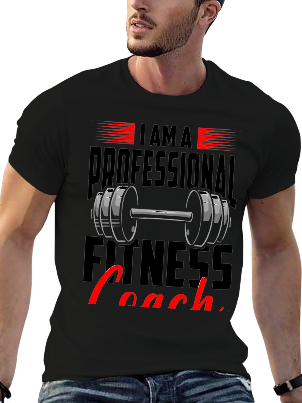 Professional Fitness Coach Graphic T-Shirt