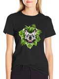 Tropical Bulldog Graphic Tee