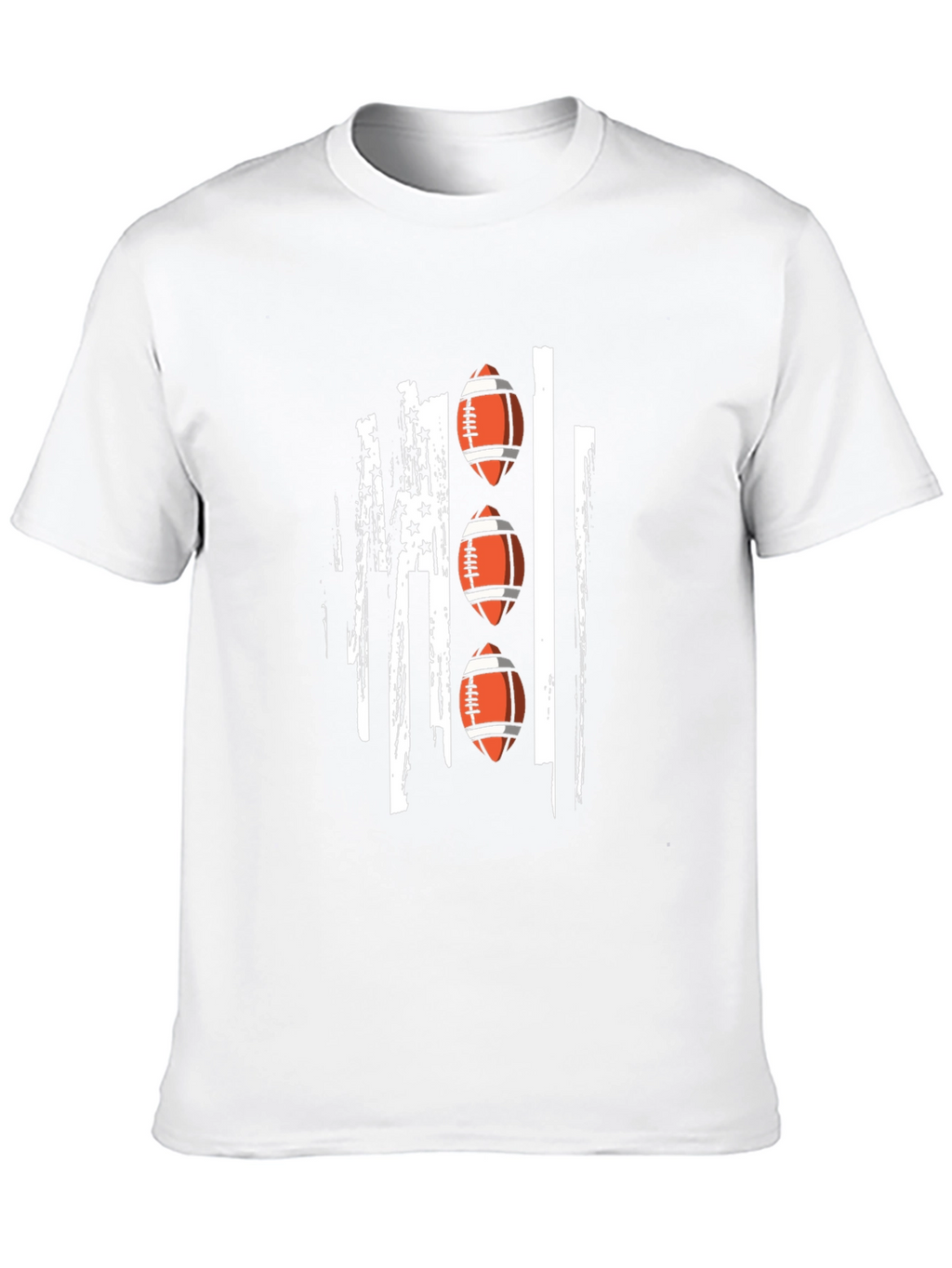 Football Flag Graphic Tee - Black