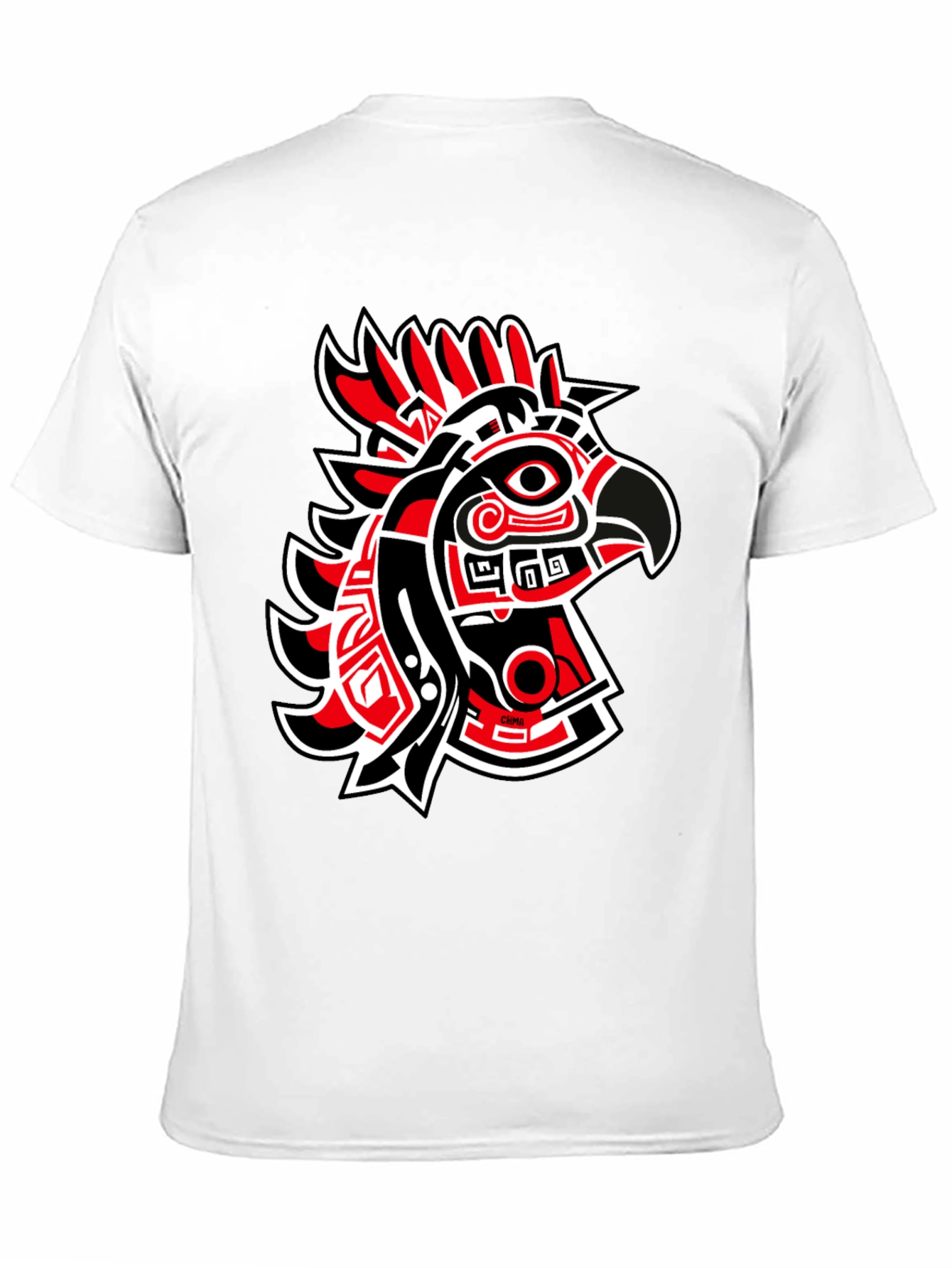 Red & Black Eagle Graphic Tee