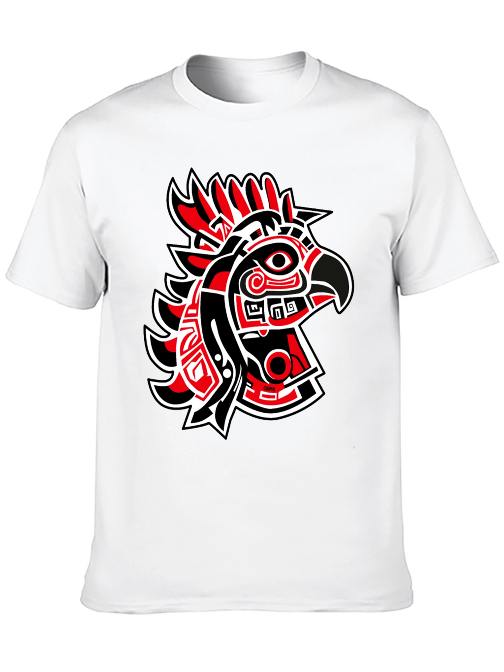 Red & Black Eagle Graphic Tee