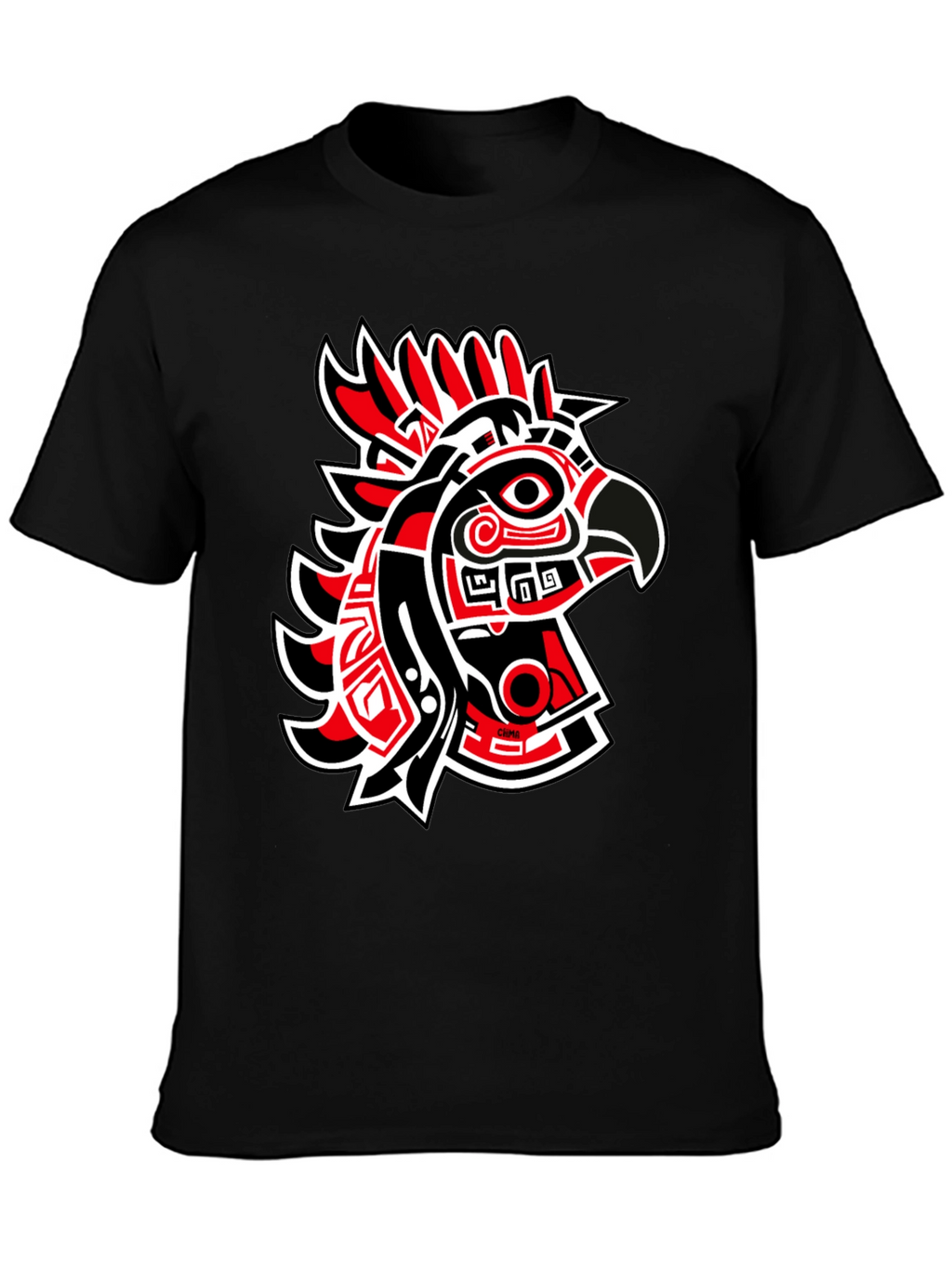 Red & Black Eagle Graphic Tee