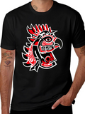 Red & Black Eagle Graphic Tee