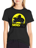 YBGuy Motorbike Graphic Black T-Shirt