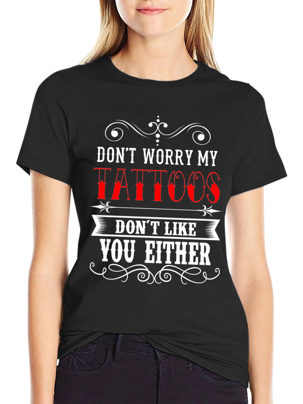Dont Worry My Tattoos Mens Graphic Tee