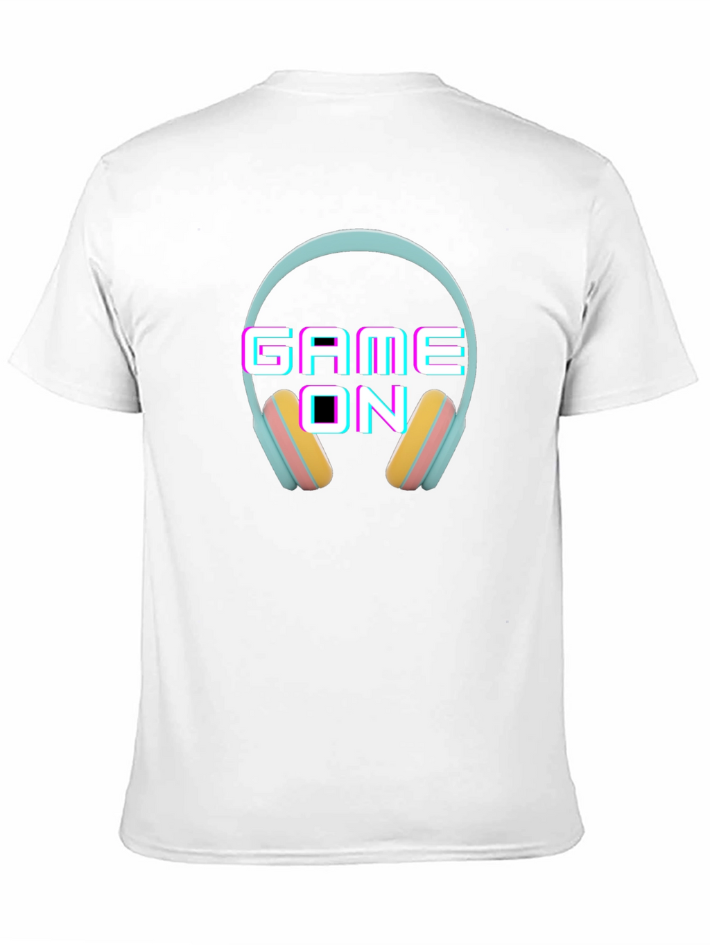 Game On Headphone Graphic Black T-Shirt