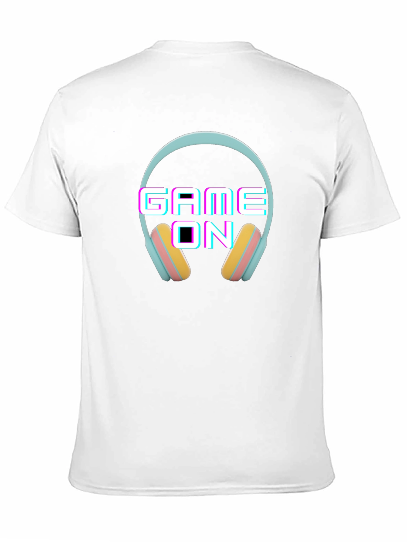 Game On Headphone Graphic Black T-Shirt