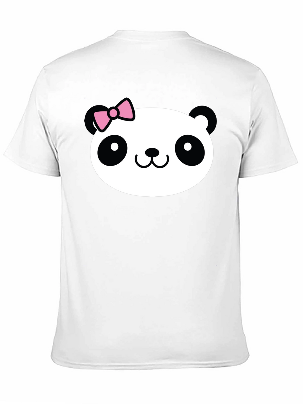 Cute Panda Graphic Tee - Black Cotton Shirt
