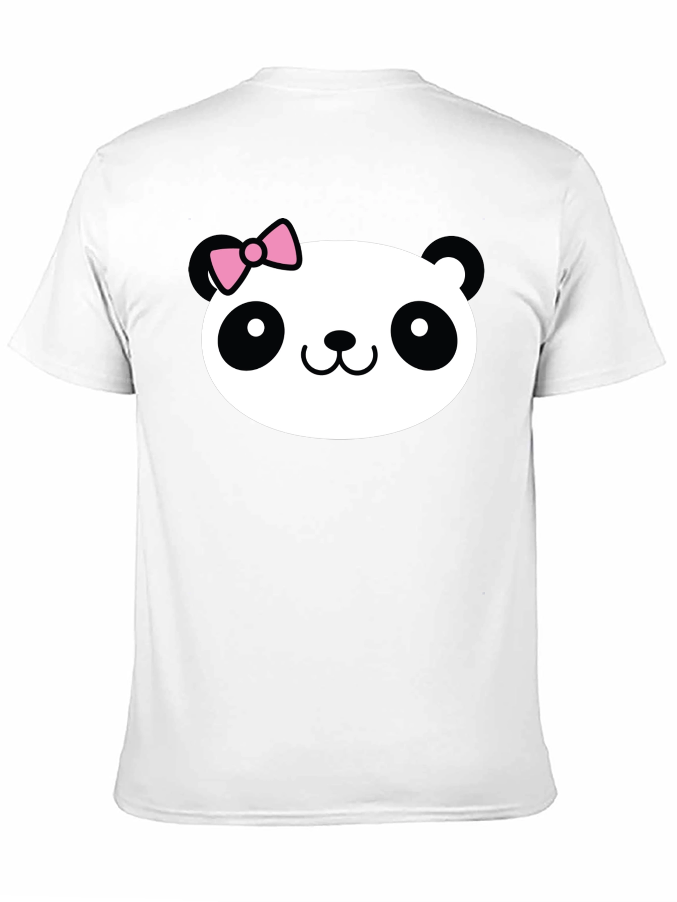 Cute Panda Graphic Tee - Black Cotton Shirt