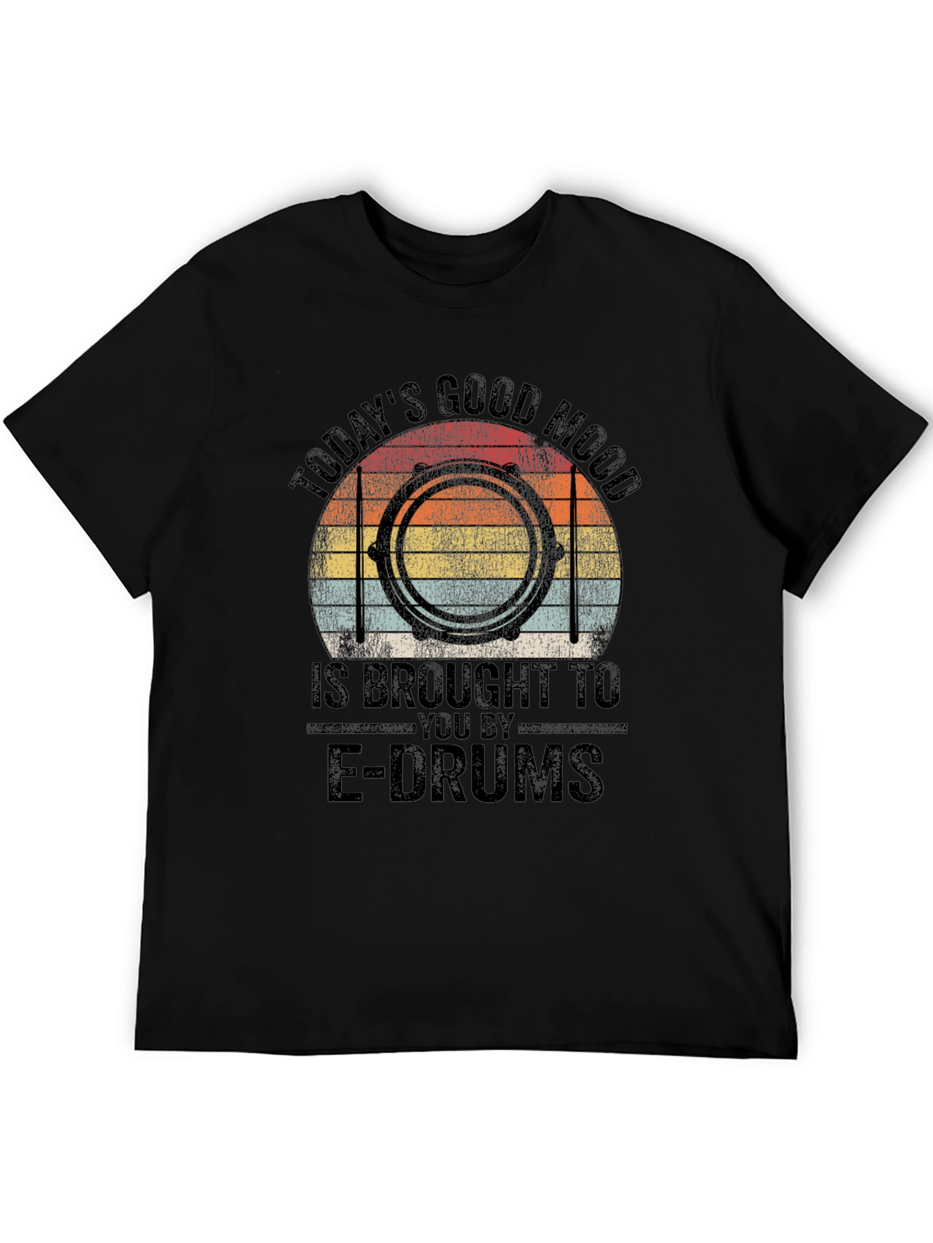 E-Drums Good Mood Black T-Shirt