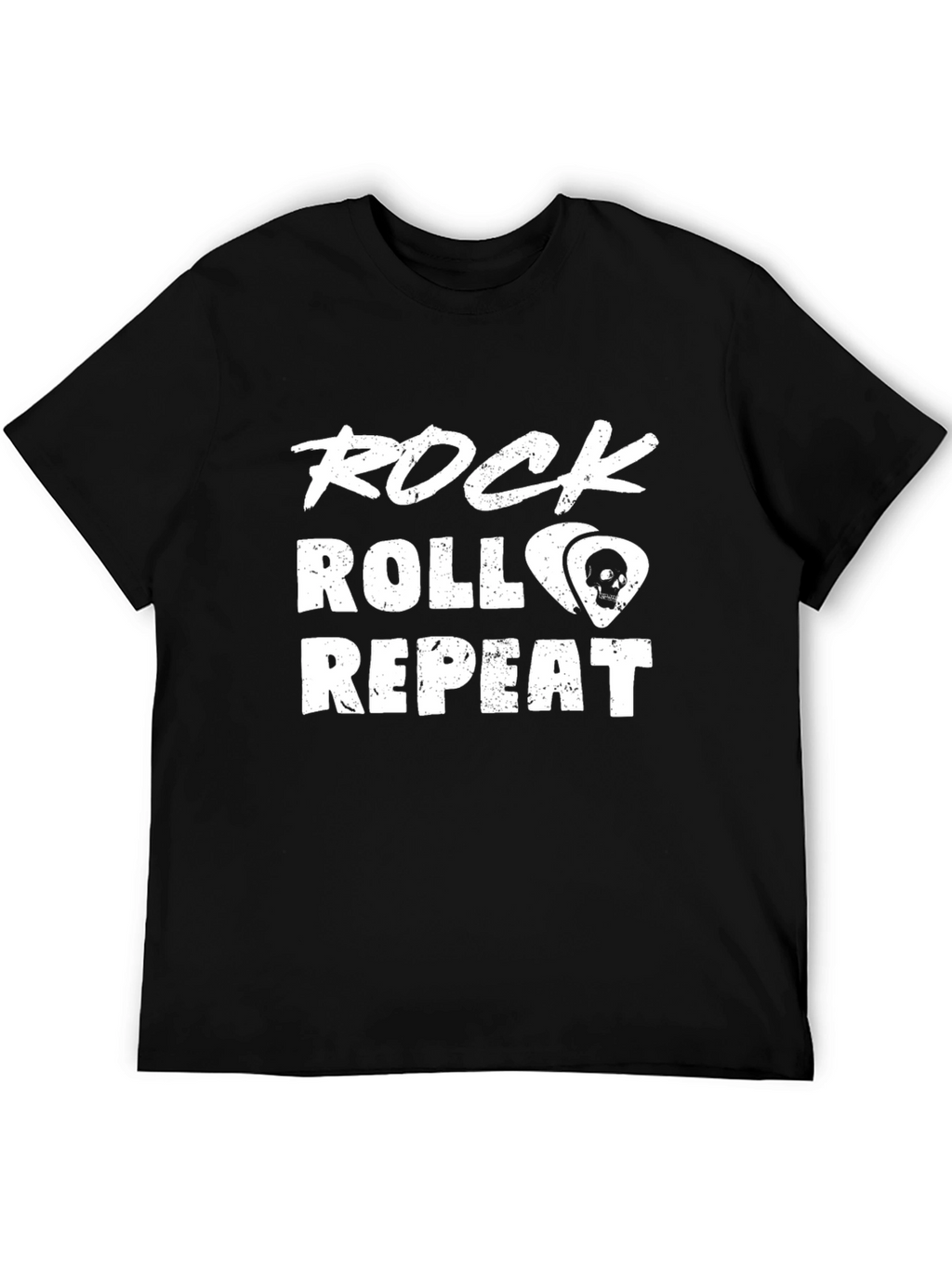 Rock Roll Repeat Graphic Tee - Music Lover Shirt